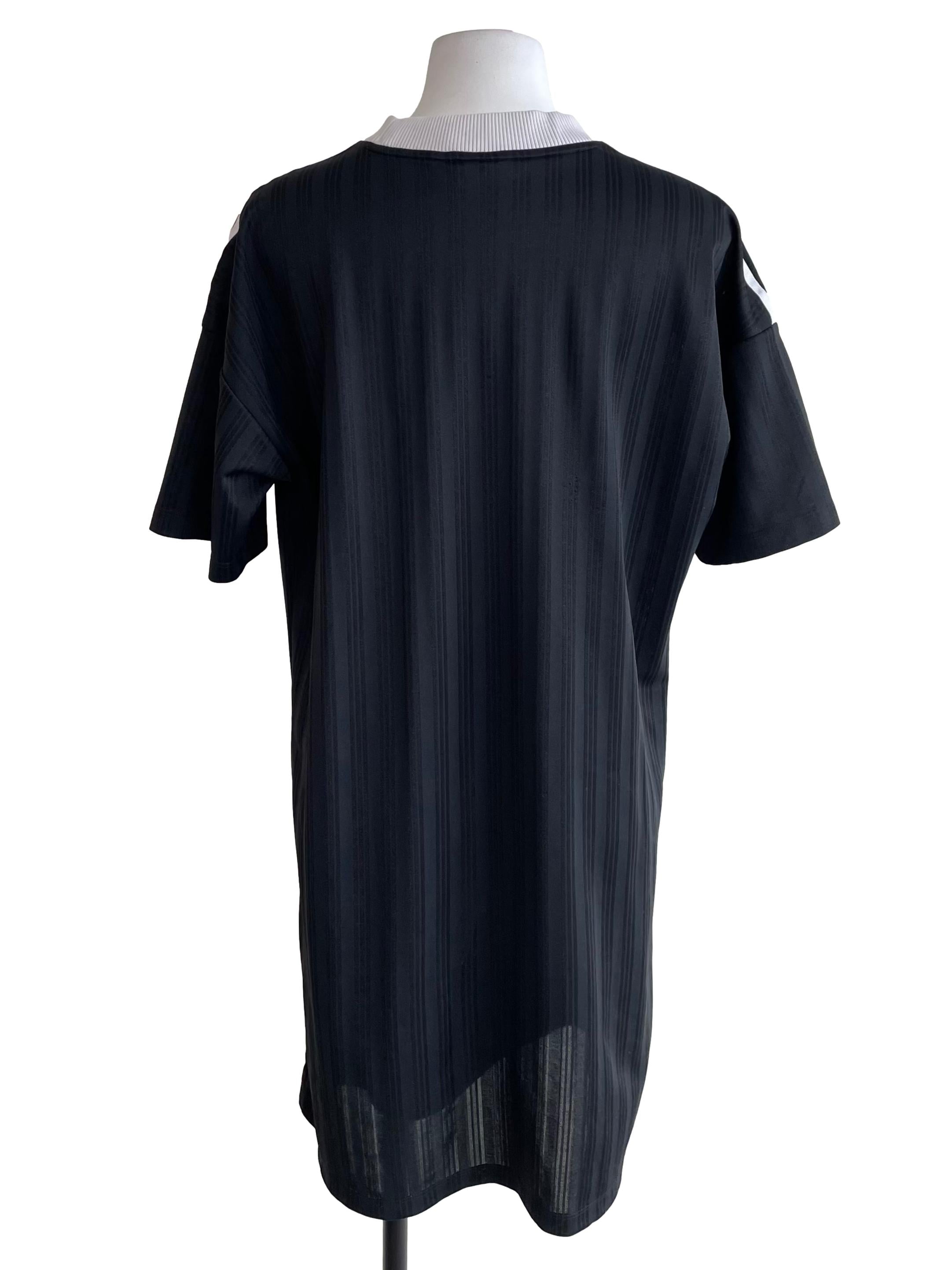Black Three Stripes T-Shirt Dress