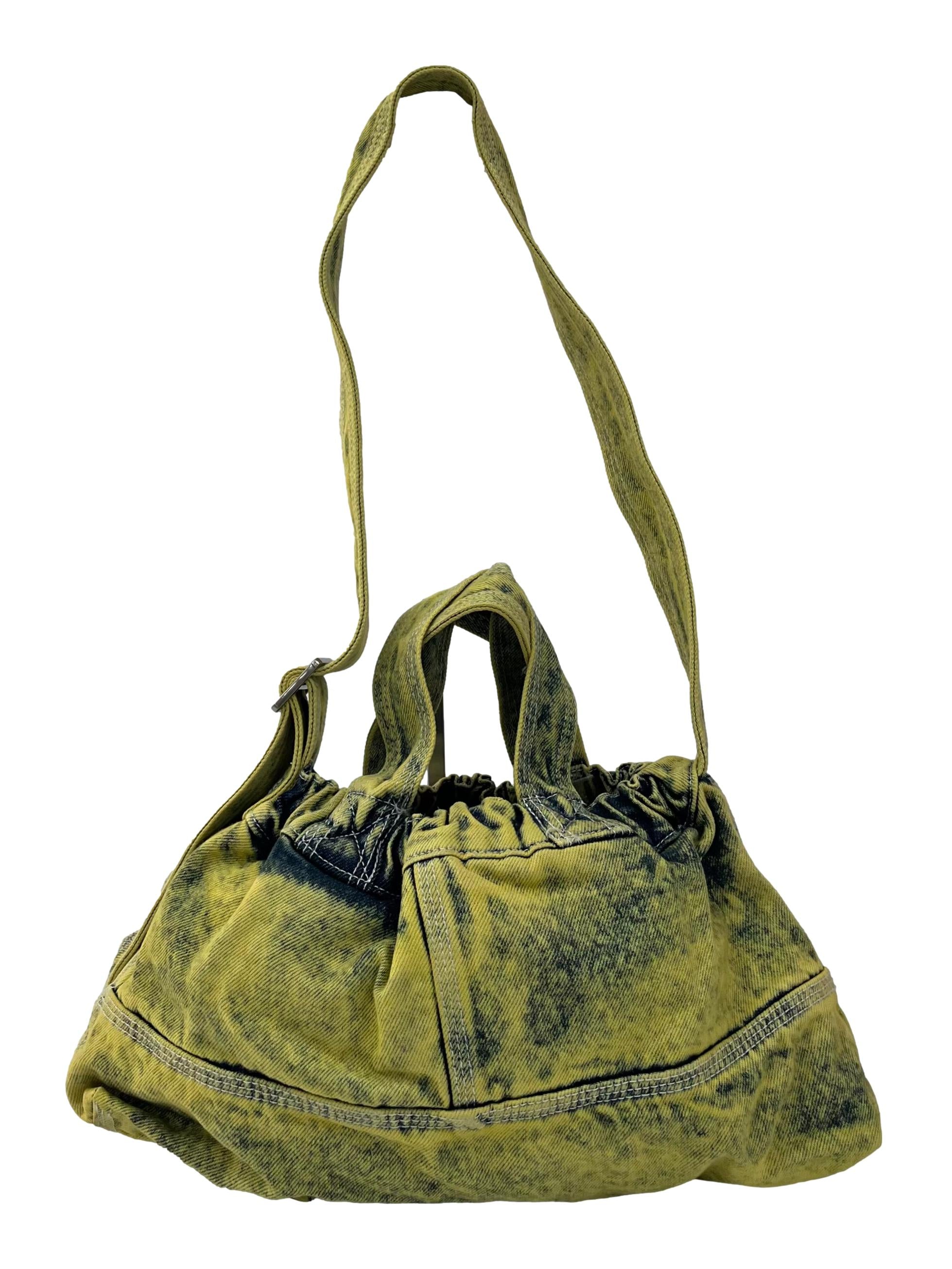 Yellow XS Denim Dumpling Bag