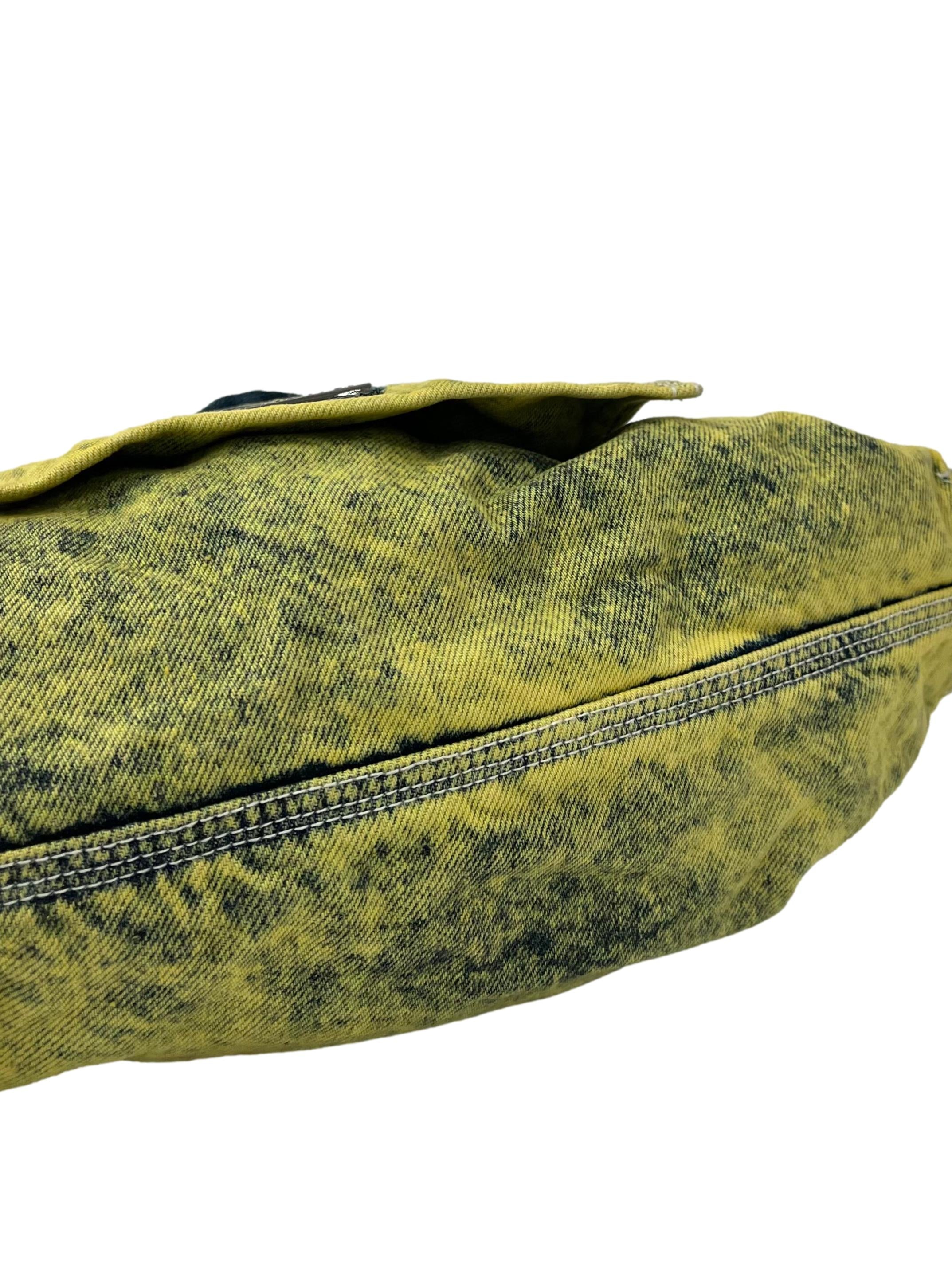 Yellow XS Denim Dumpling Bag