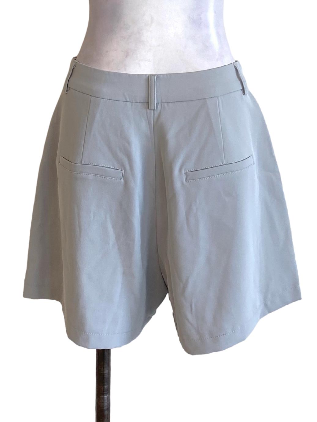 Light Sky Blue High Waisted Loose Shorts