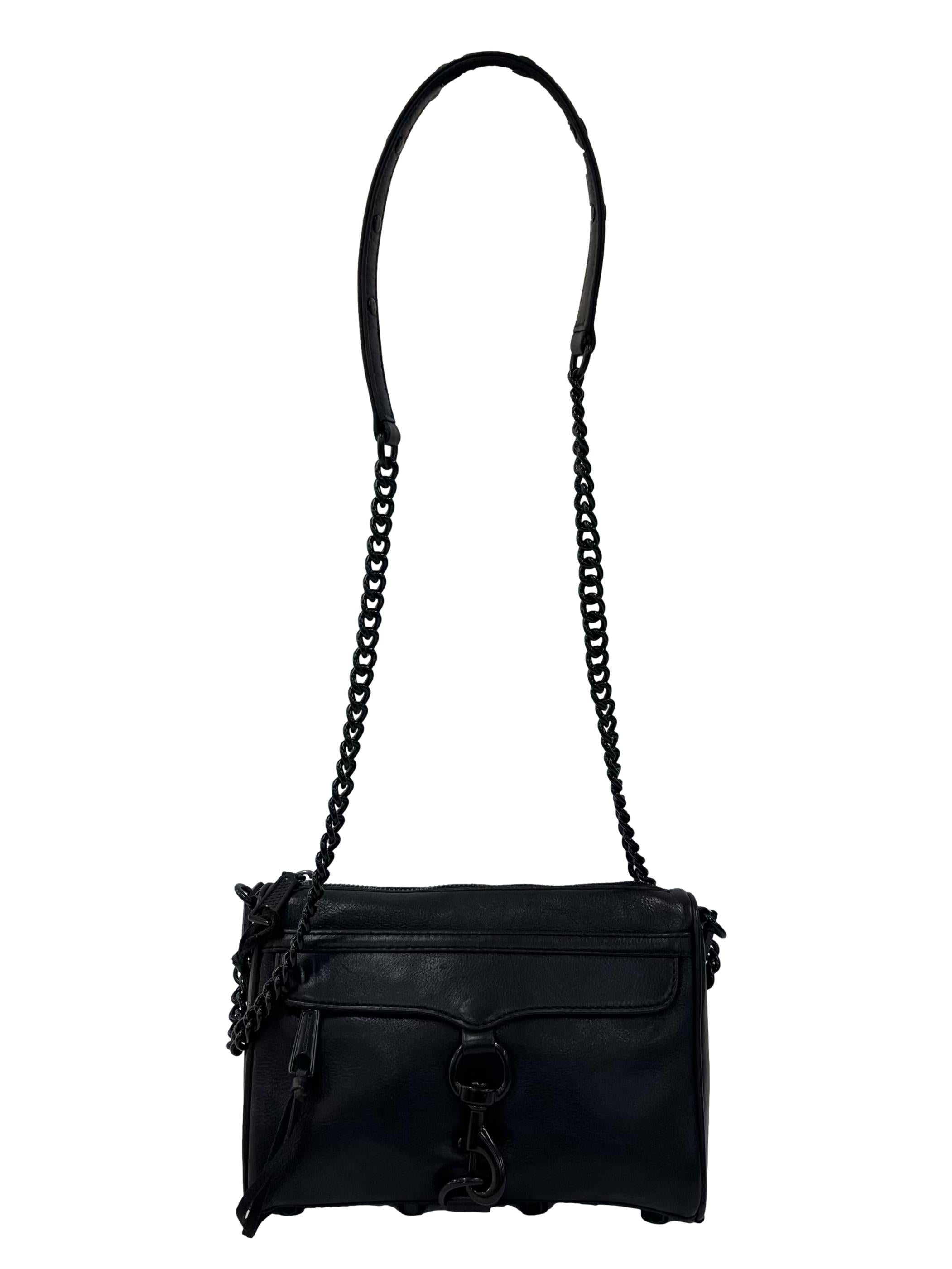 Black Mini Mac Crossbody Bag