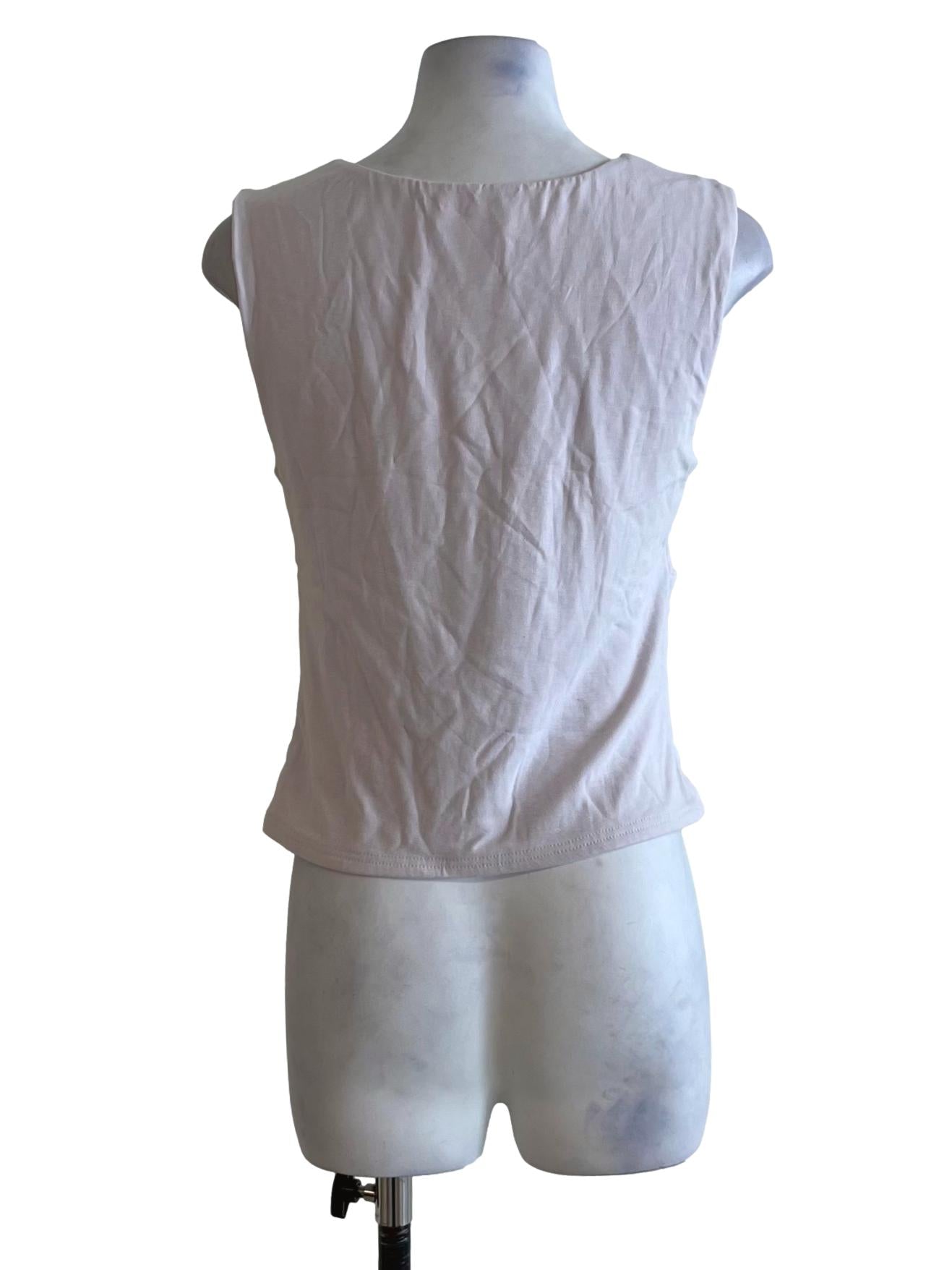 Periwinkle Purple Sweetheart Neckline Sleeveless Top