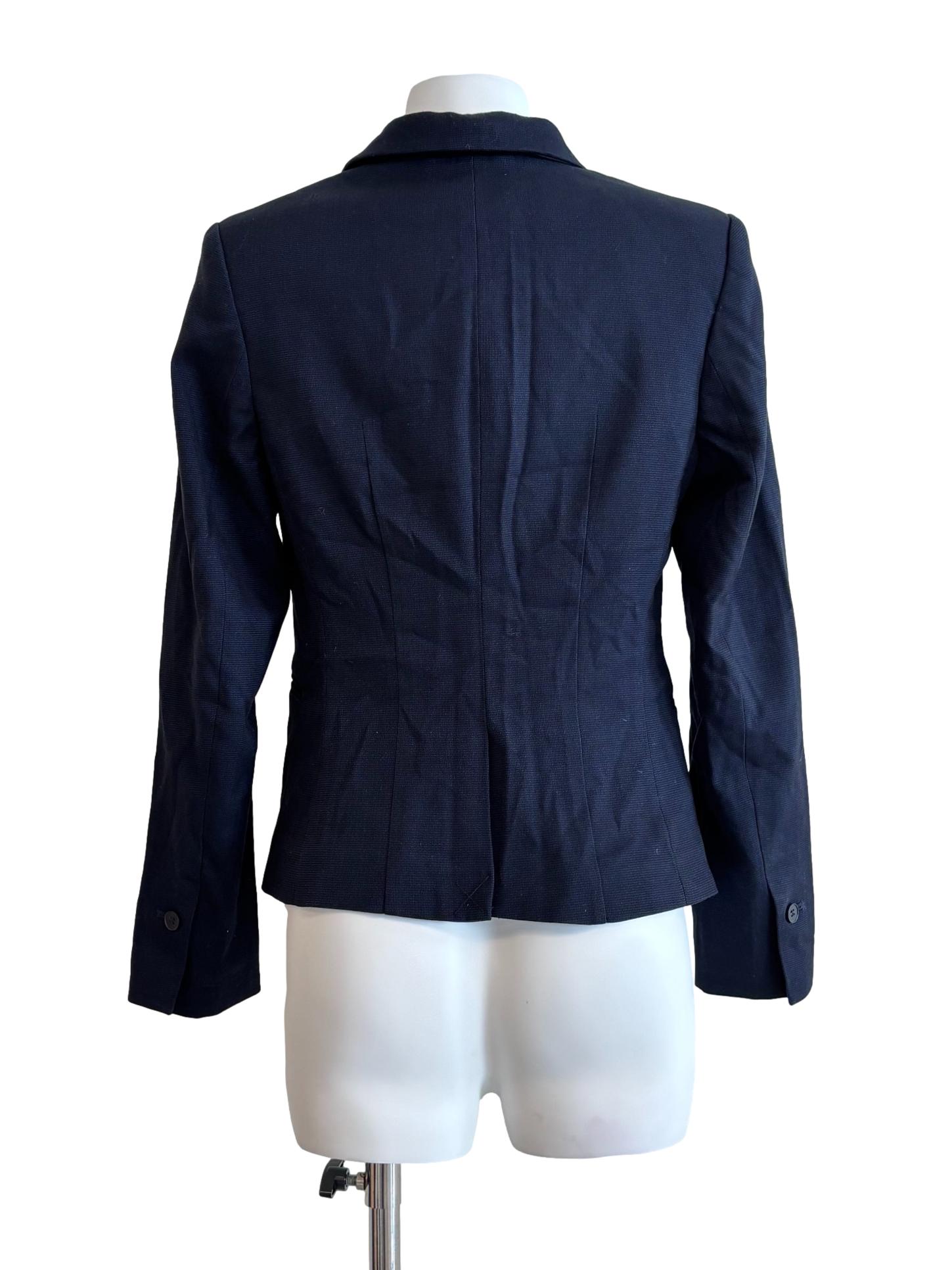Navy Blue One Button Blazer