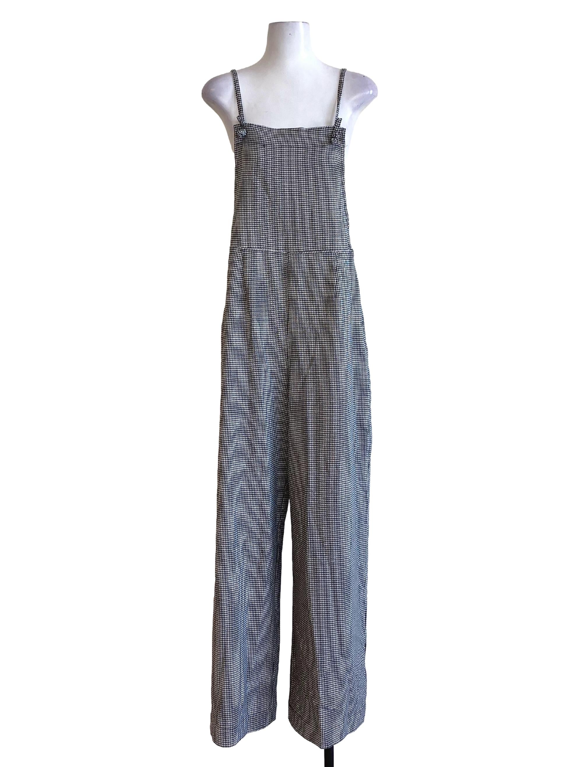 Fossil Grey Farmer-Like Spaghetti Strap Jumpsuit