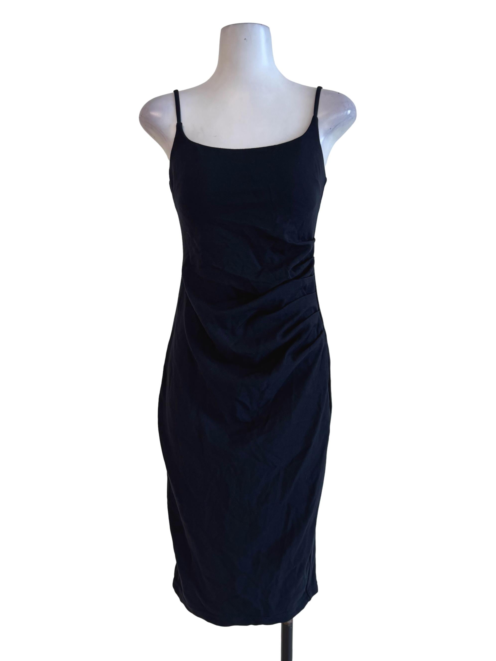 Blue Black Sleeveless Bodycon Dress