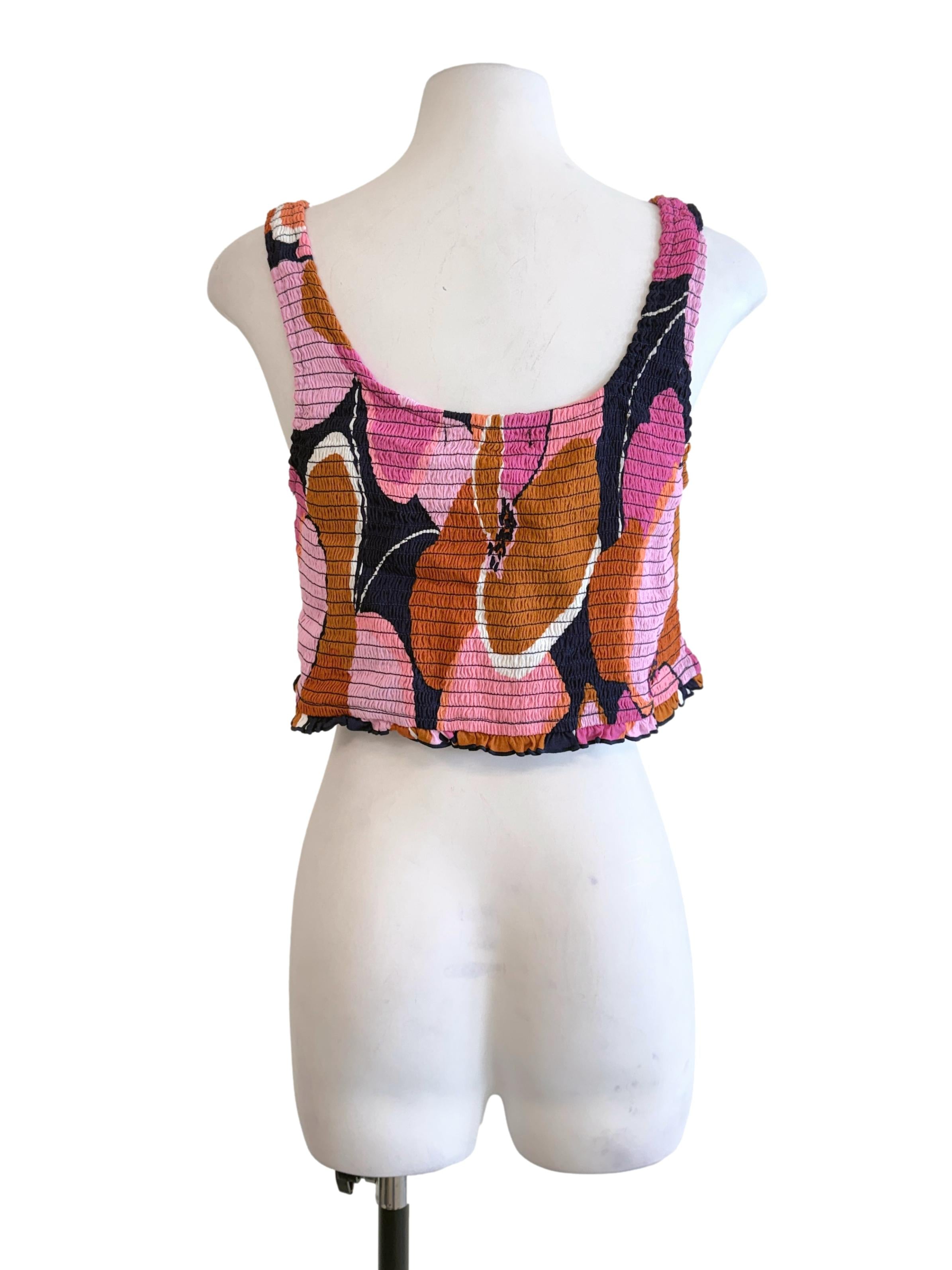 Multicolor Stretchable Sleeveless Top