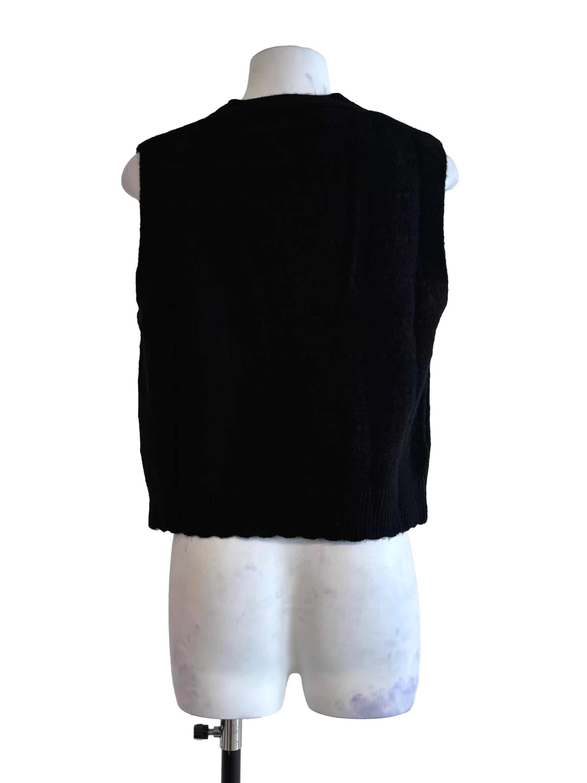 Slate Black V-Neck Knit Top