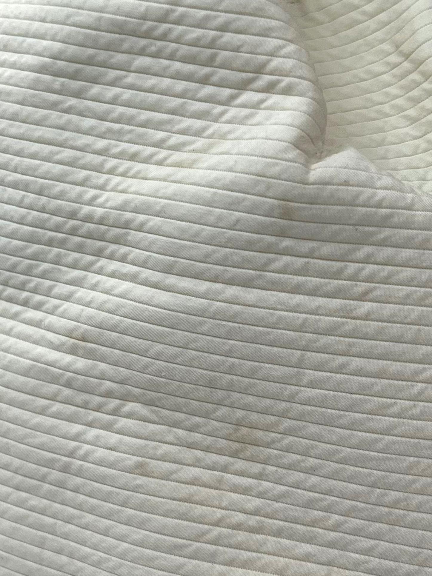 Cream Quilted Bucket Bag With Interchangeable Straps