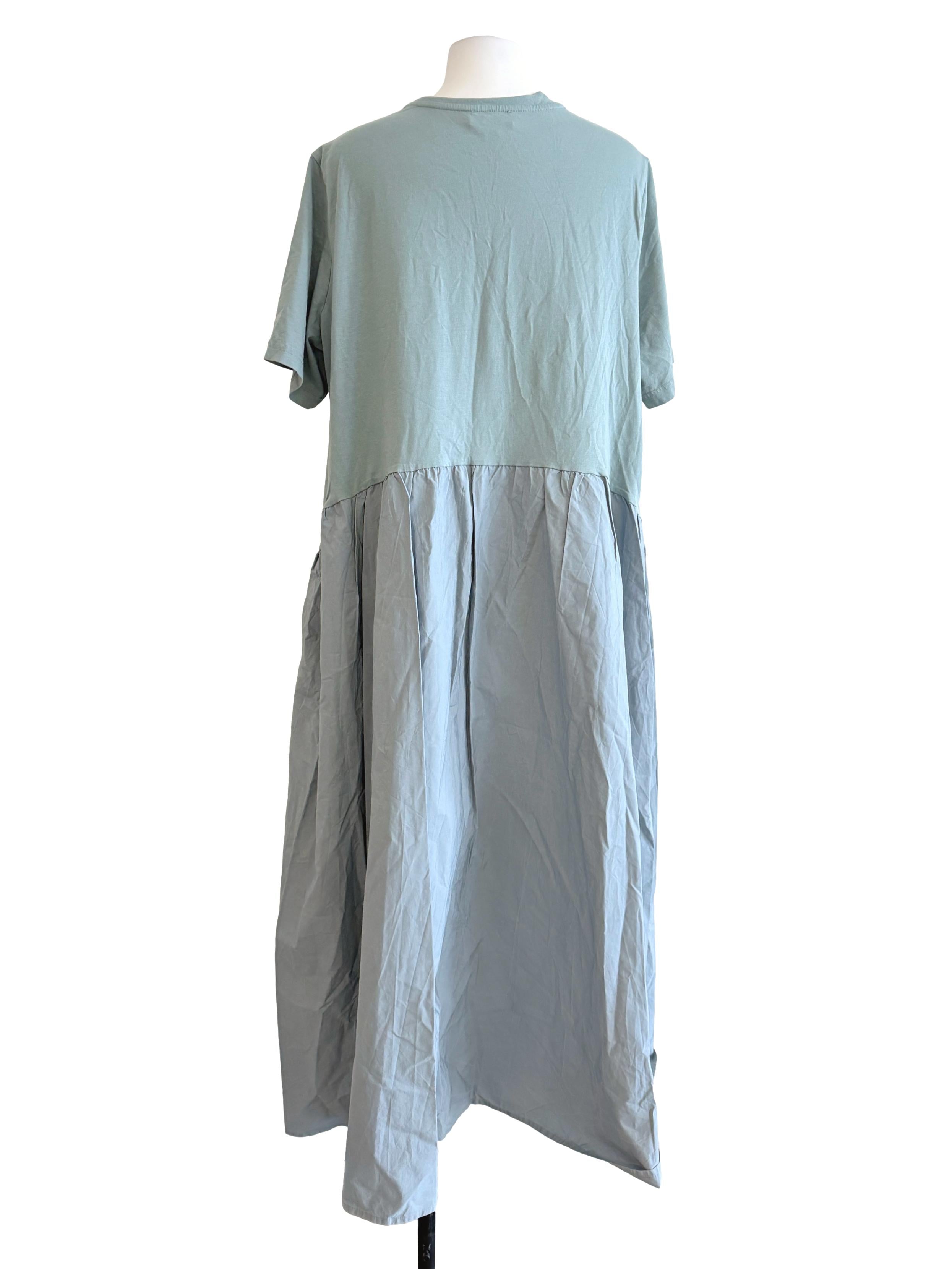 Sky Blue Shirt Dress