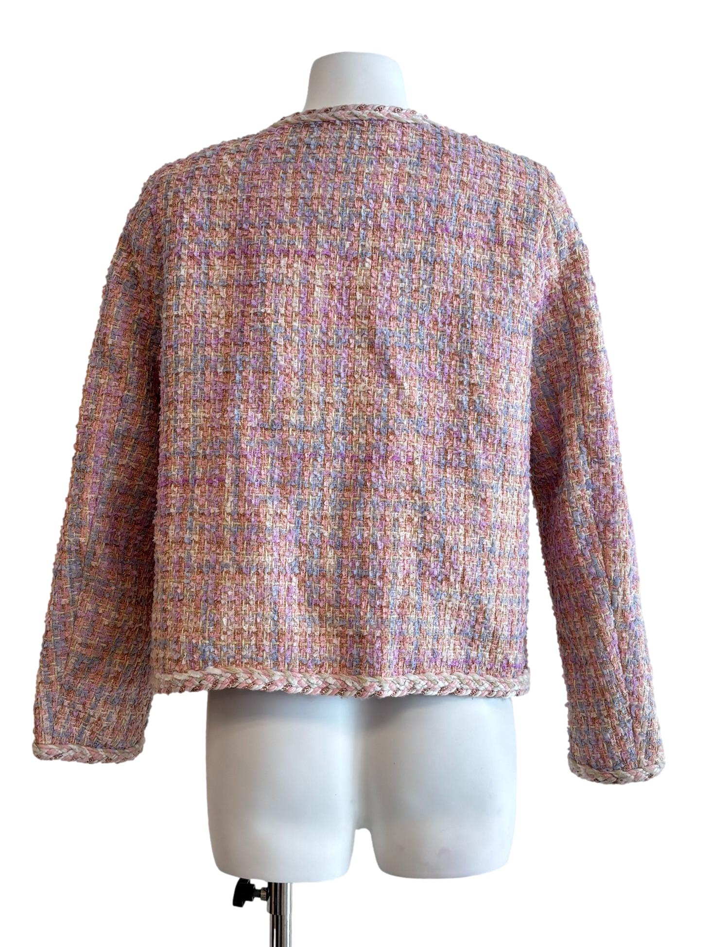 Pastel Pink Tweed Jacket