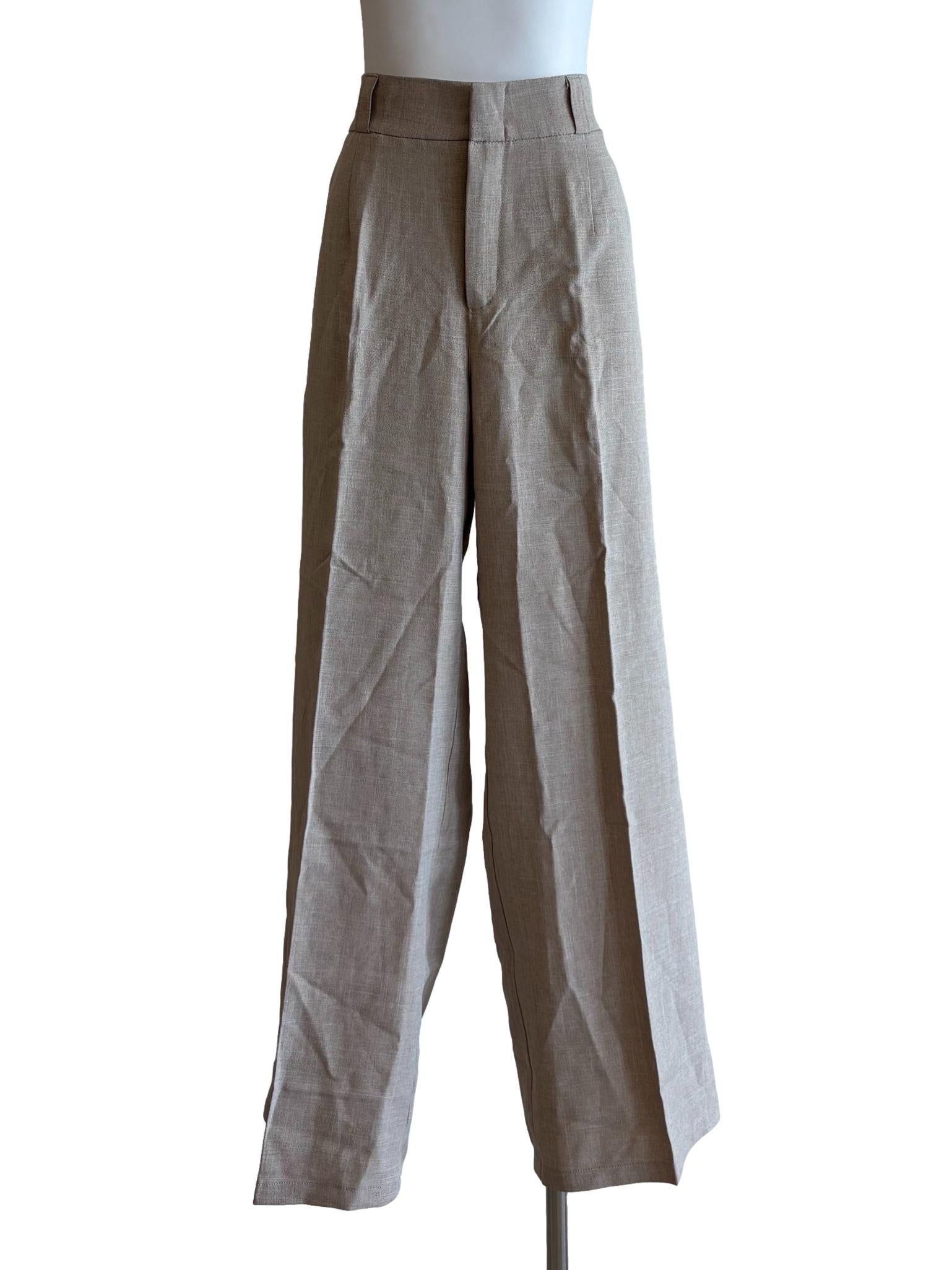 Merino Wide Leg Slacks