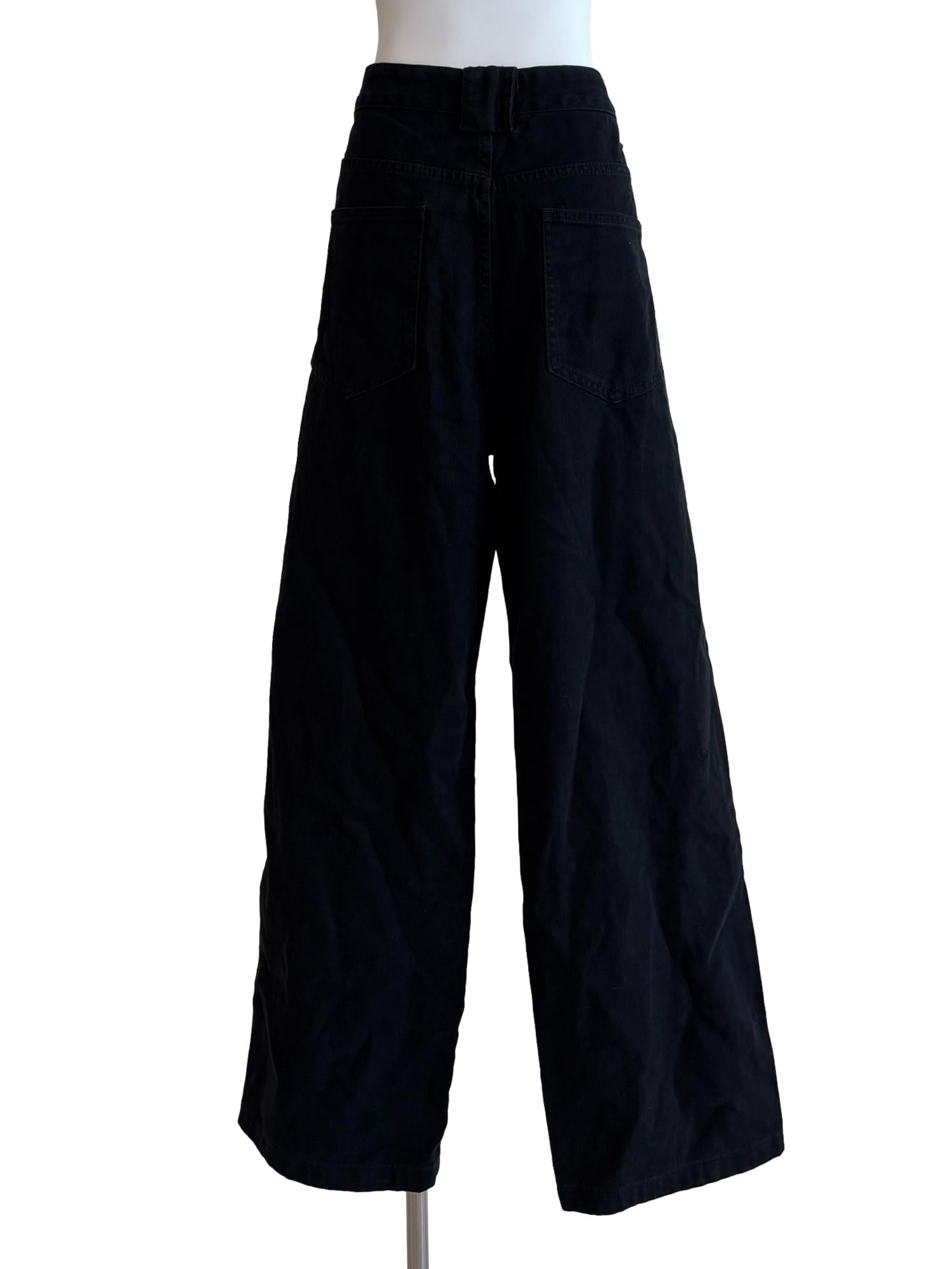 Jet Black Straight Cut Jeans