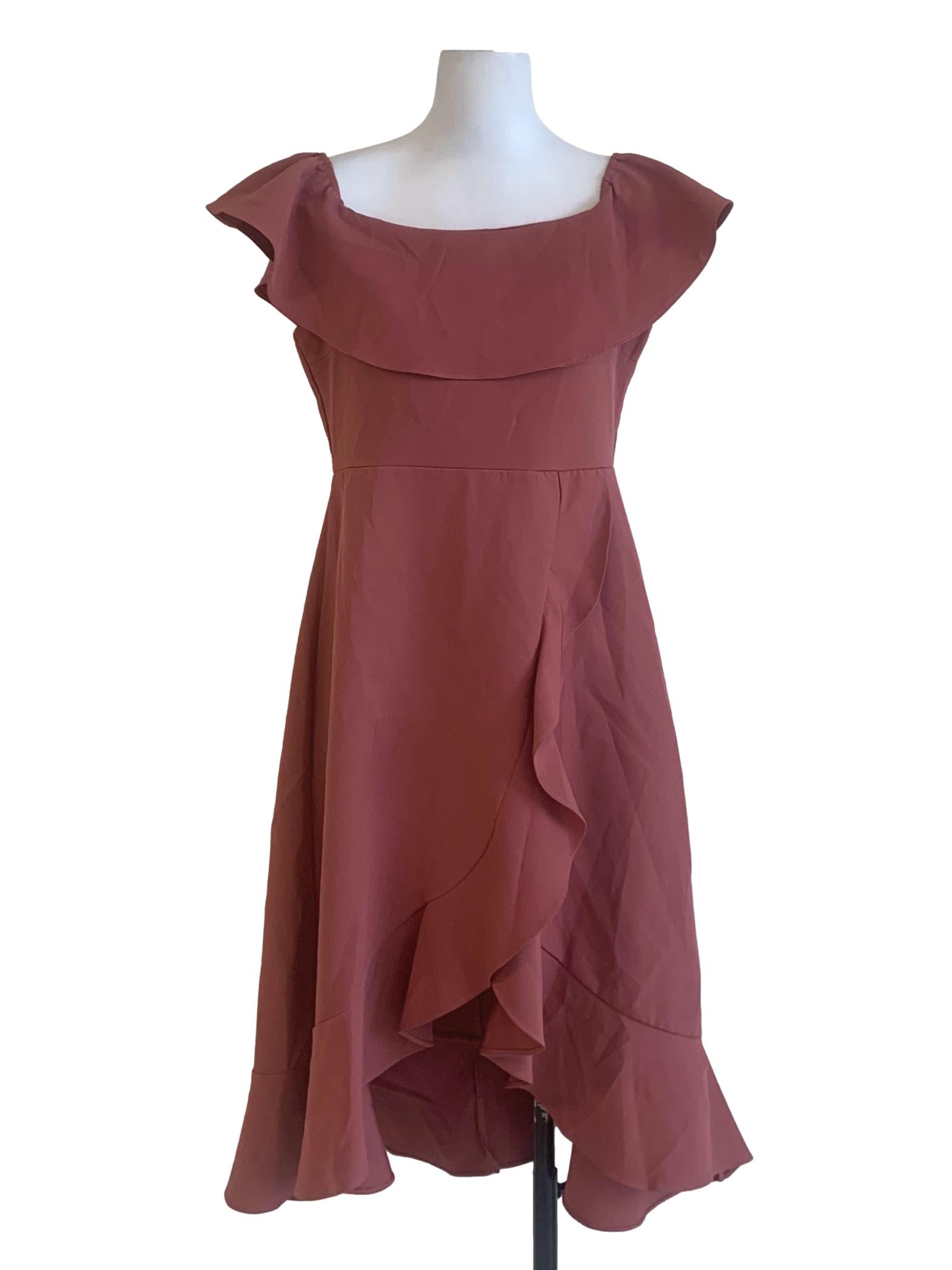 Rosewood Pink A-Line Dress