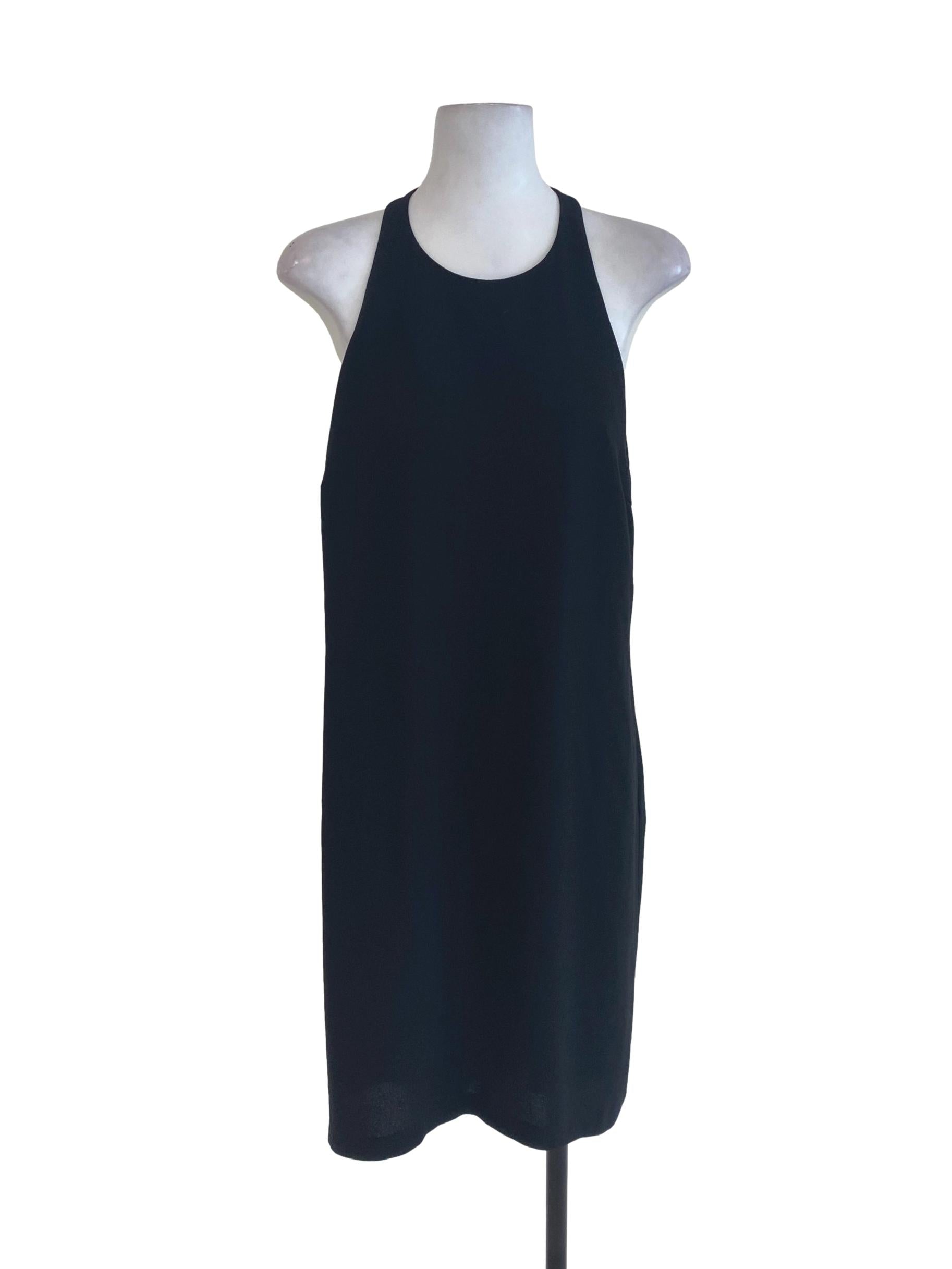 Black Plain Shift Dress