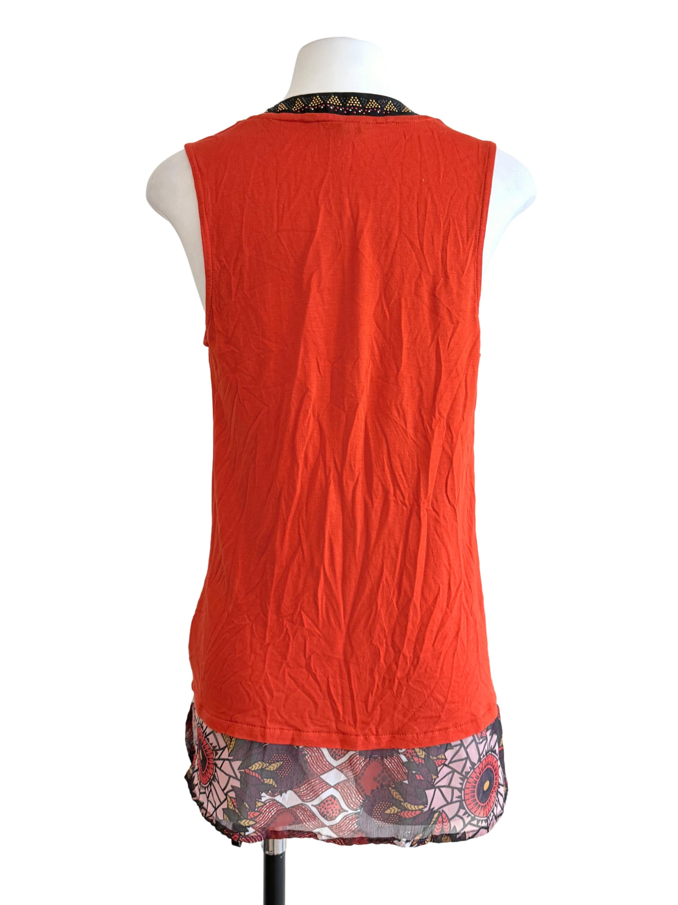 V-Neck Sleeveless Top