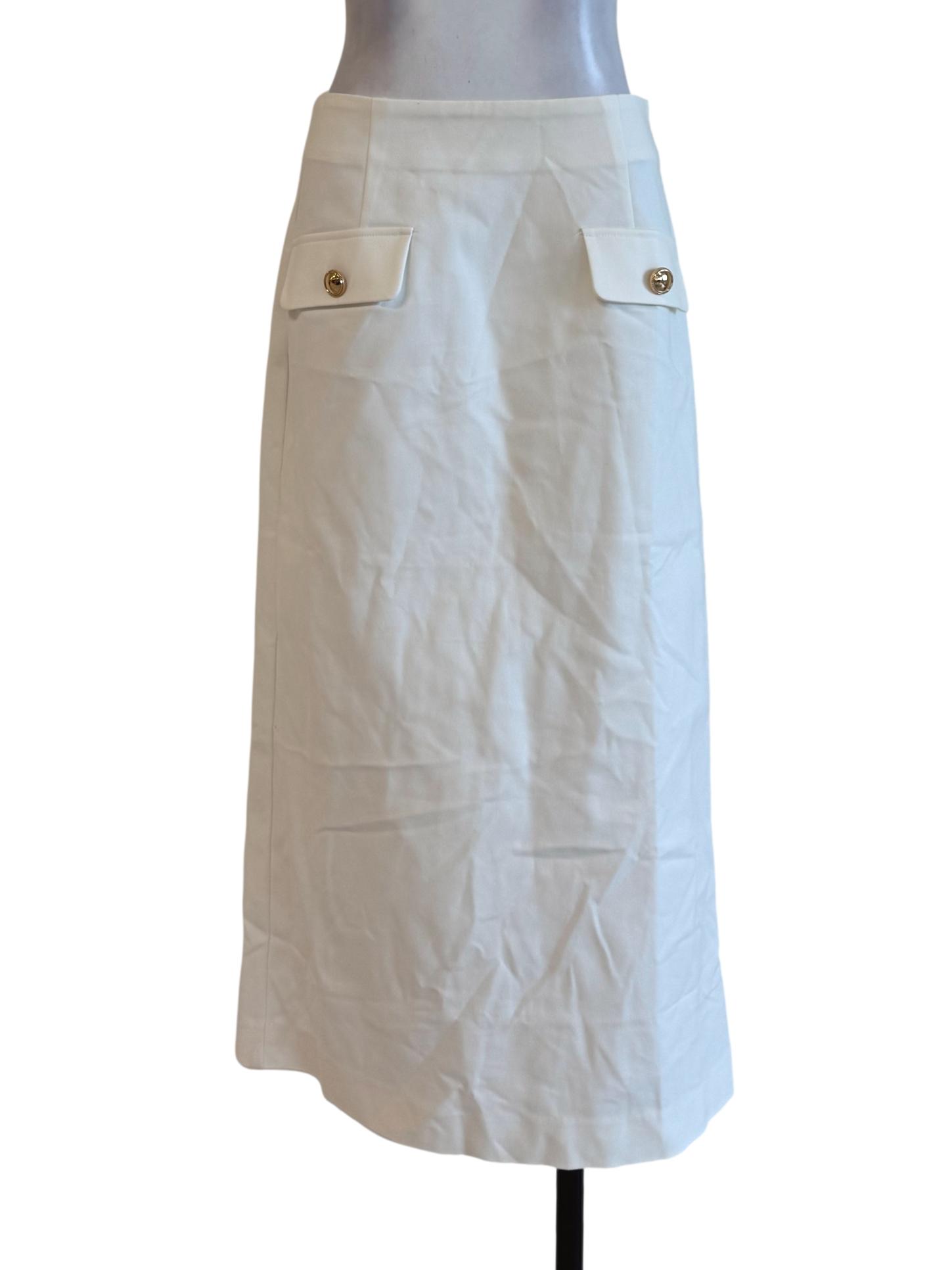 Milk White Pencil Skirt LB