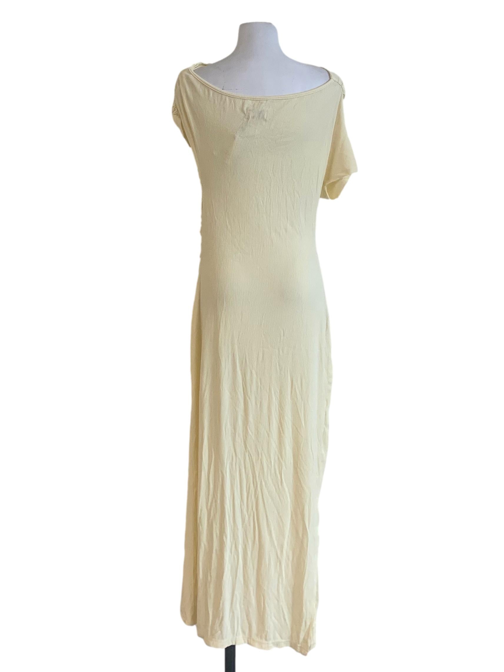 Buttermilk Yellow Off Shoulder Dress