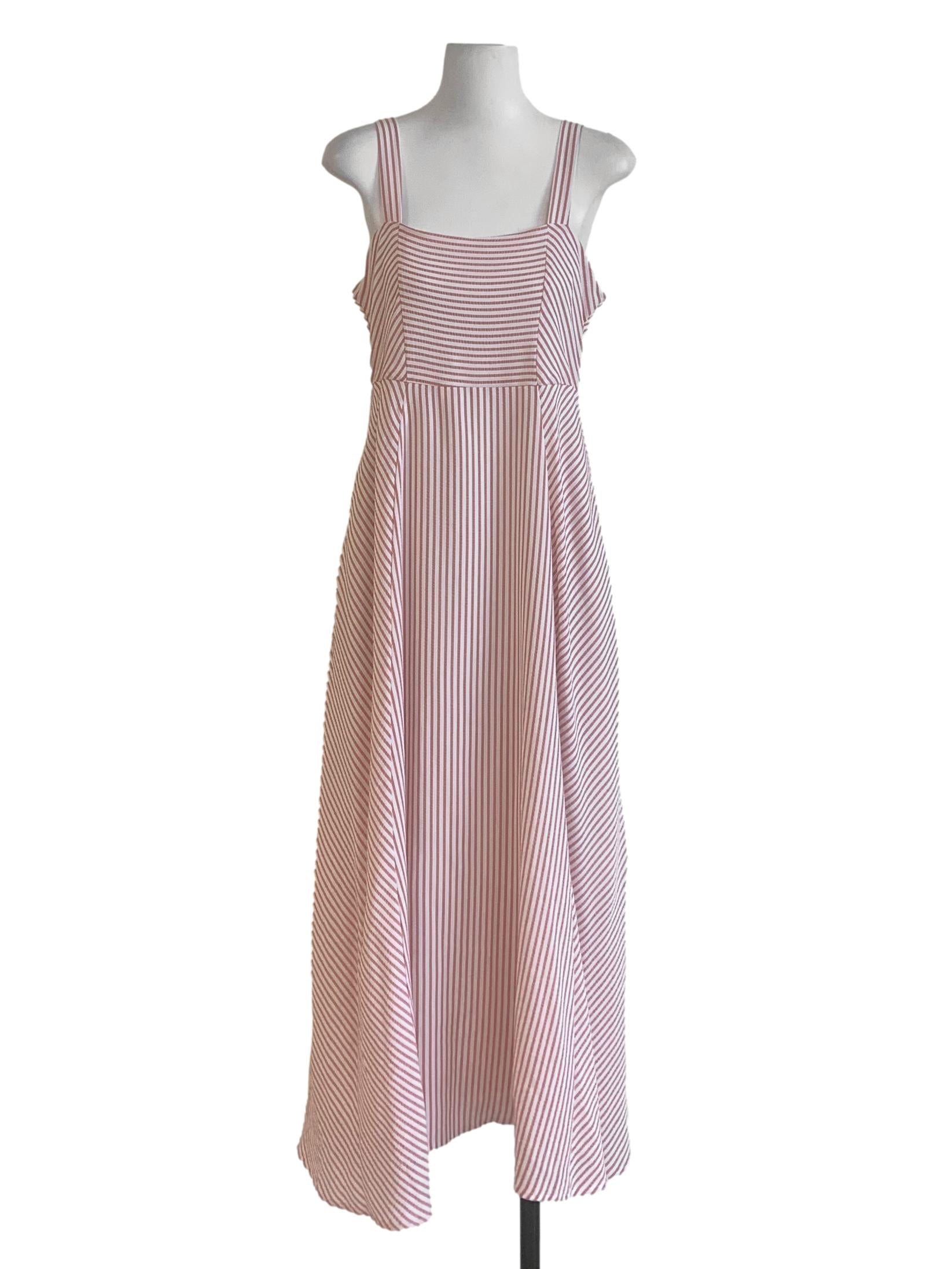 Rose Pink Candy Stripe Dress