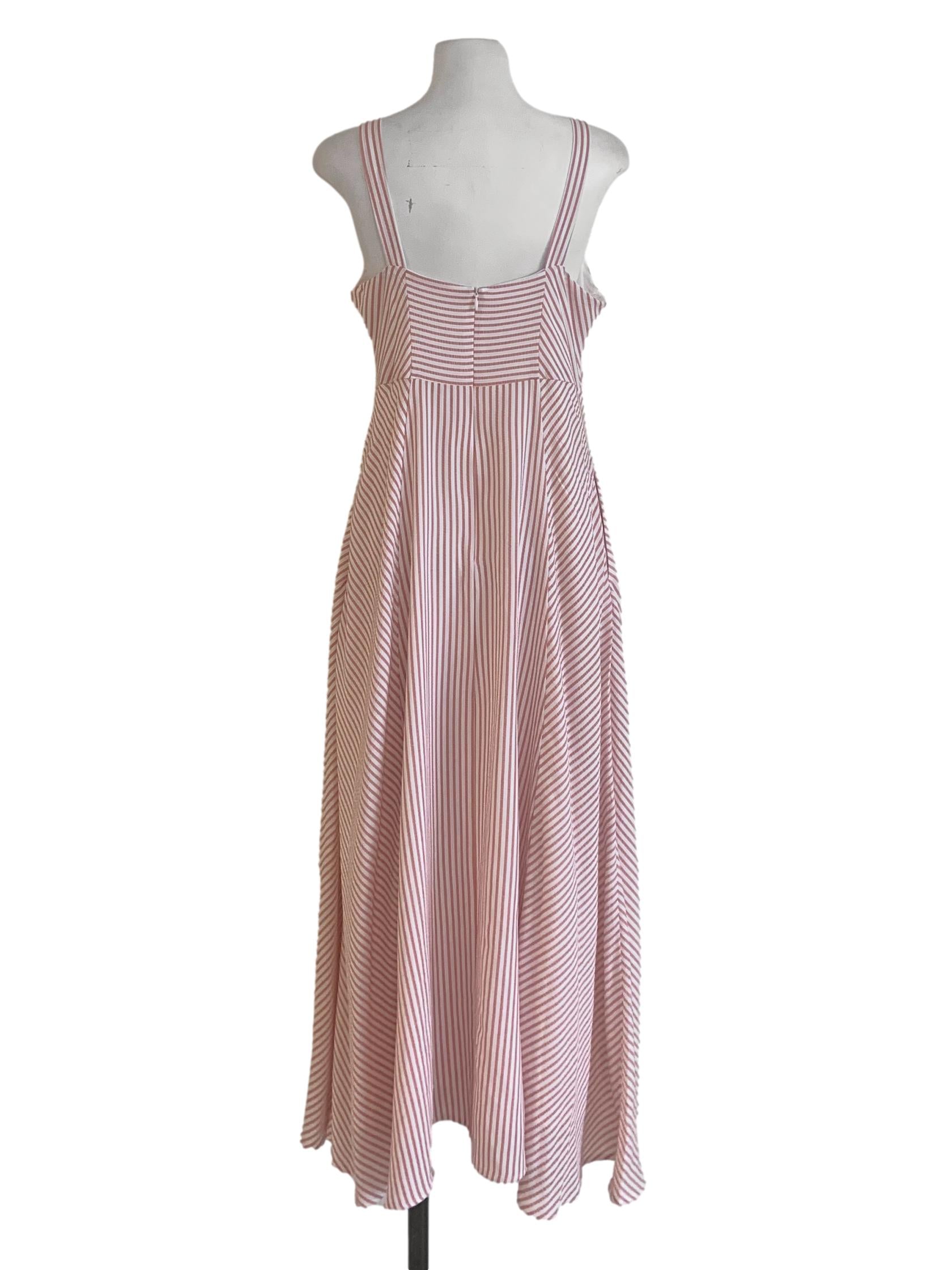 Rose Pink Candy Stripe Dress