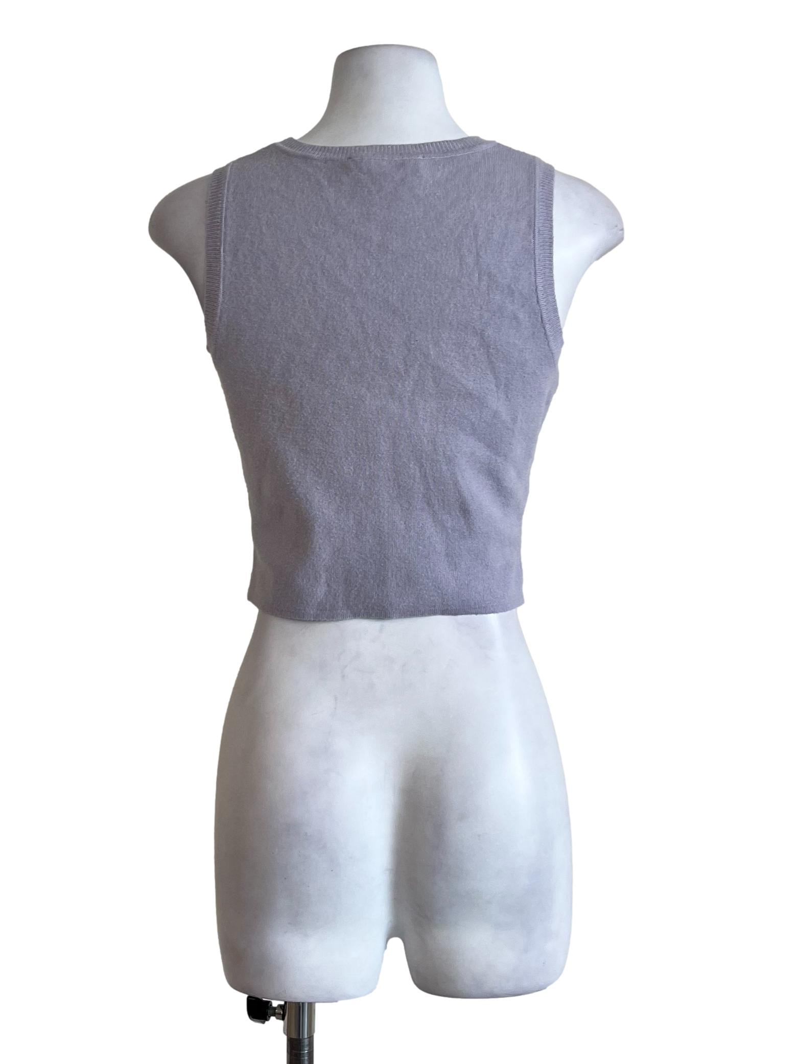 Purple Plain Round Neck Top TCL