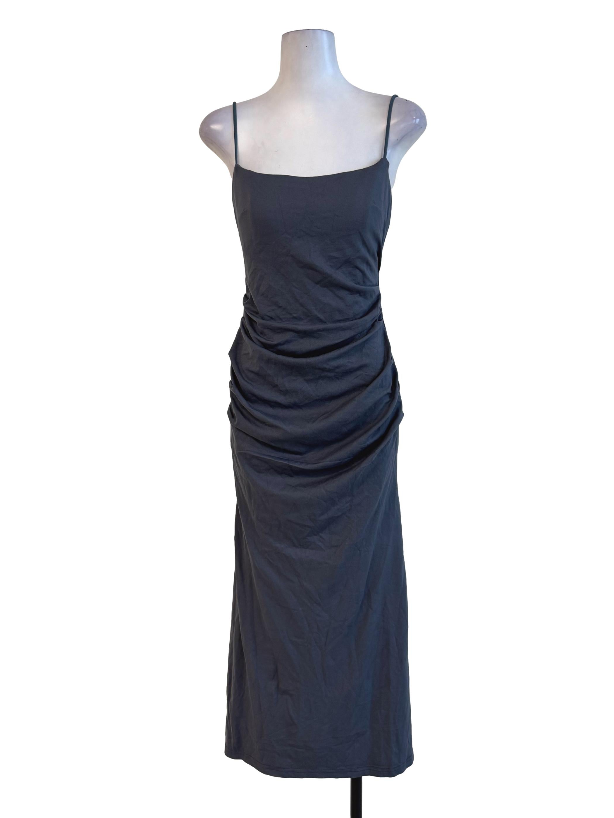 Steel Grey Sleeveless Bodycon Dress