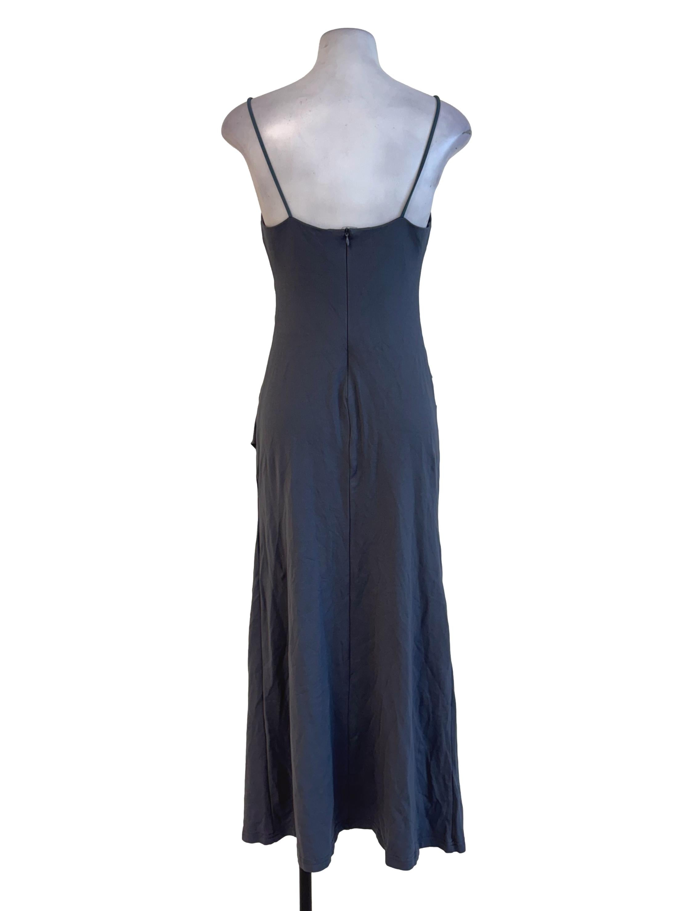 Steel Grey Sleeveless Bodycon Dress