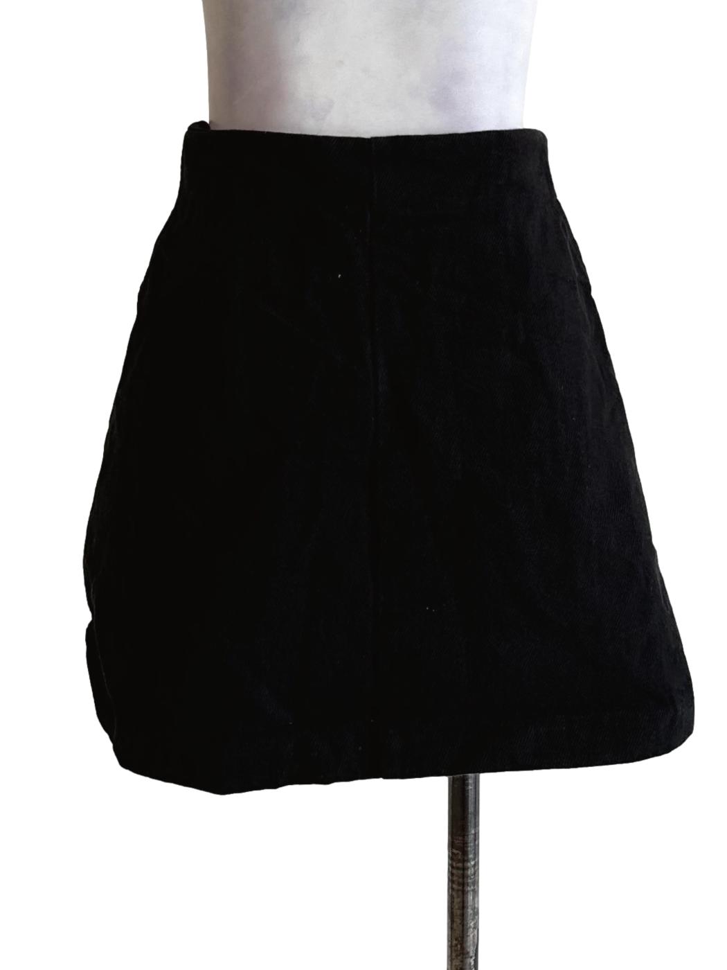 Black Twill Pattern Skirts