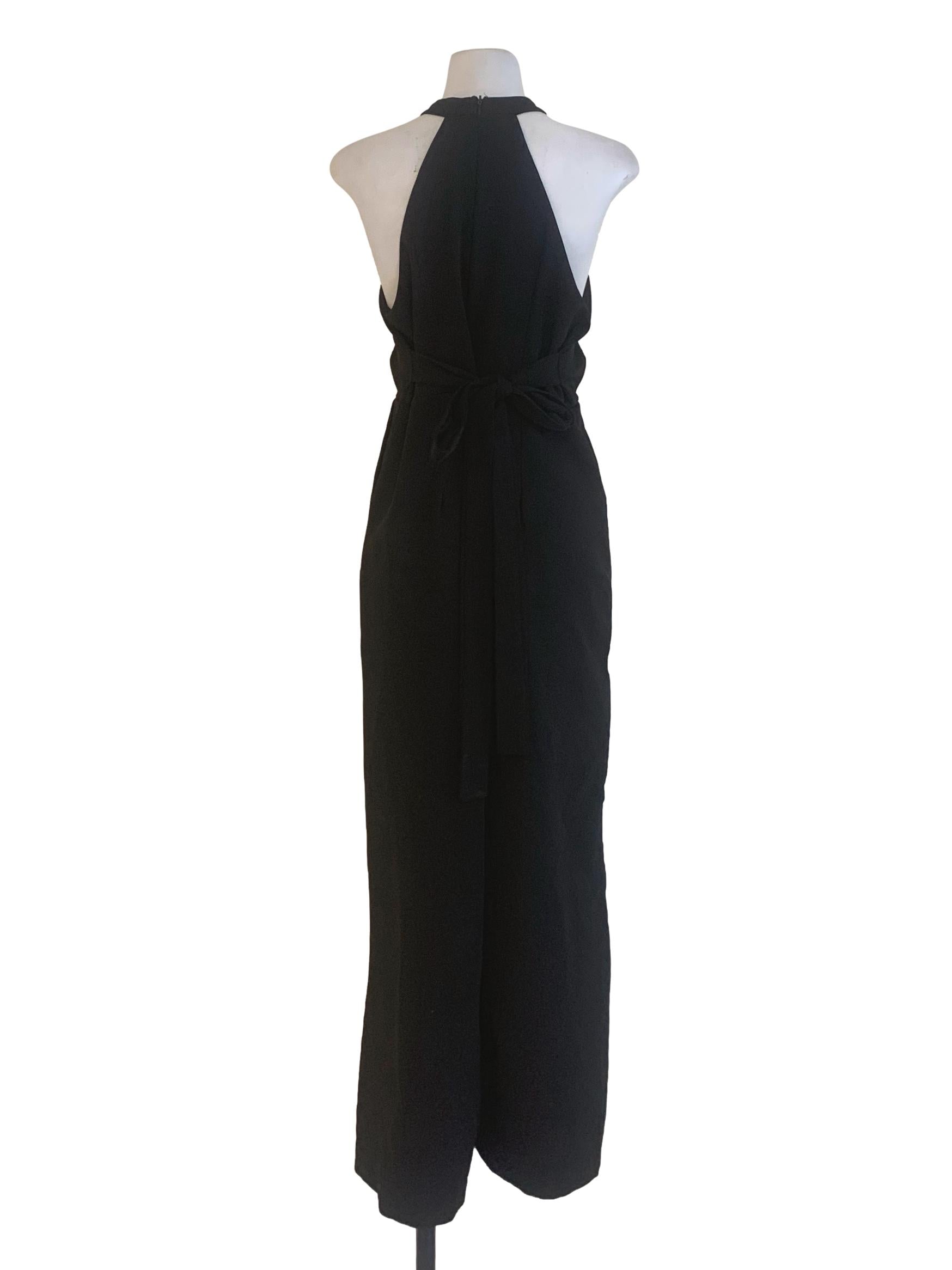 Raven Black Wide Leg Pants Jumpsuits
