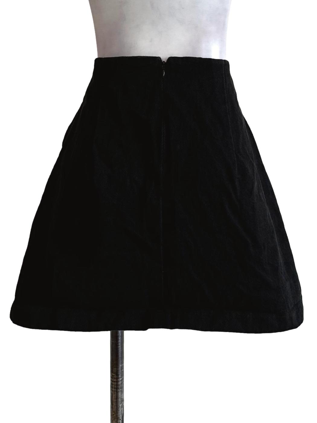 Black Twill Pattern Skirts
