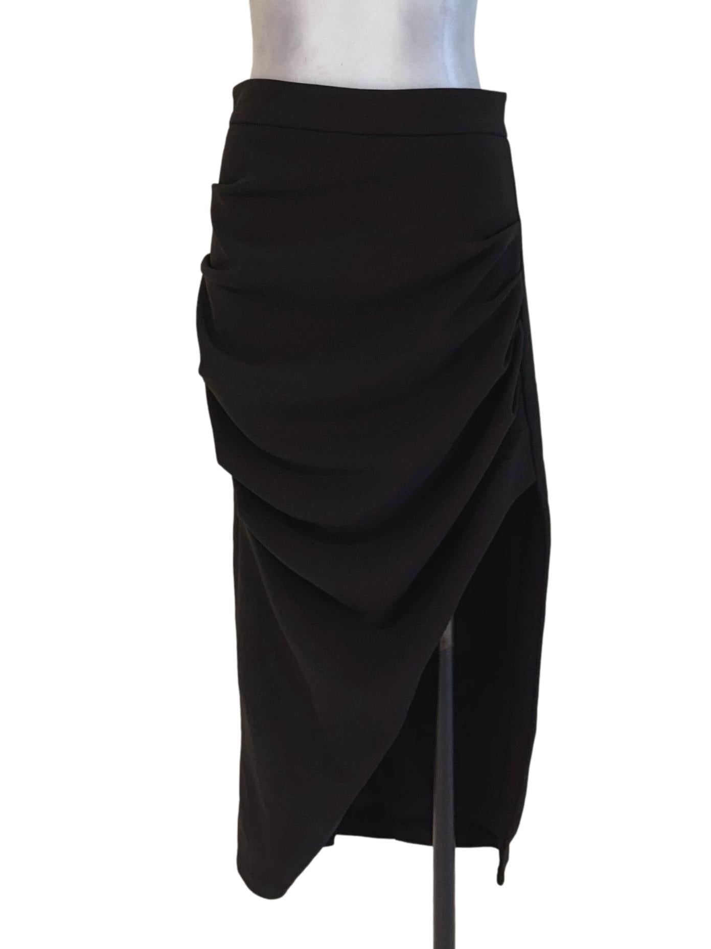 Textured Black Mermaid Skirt