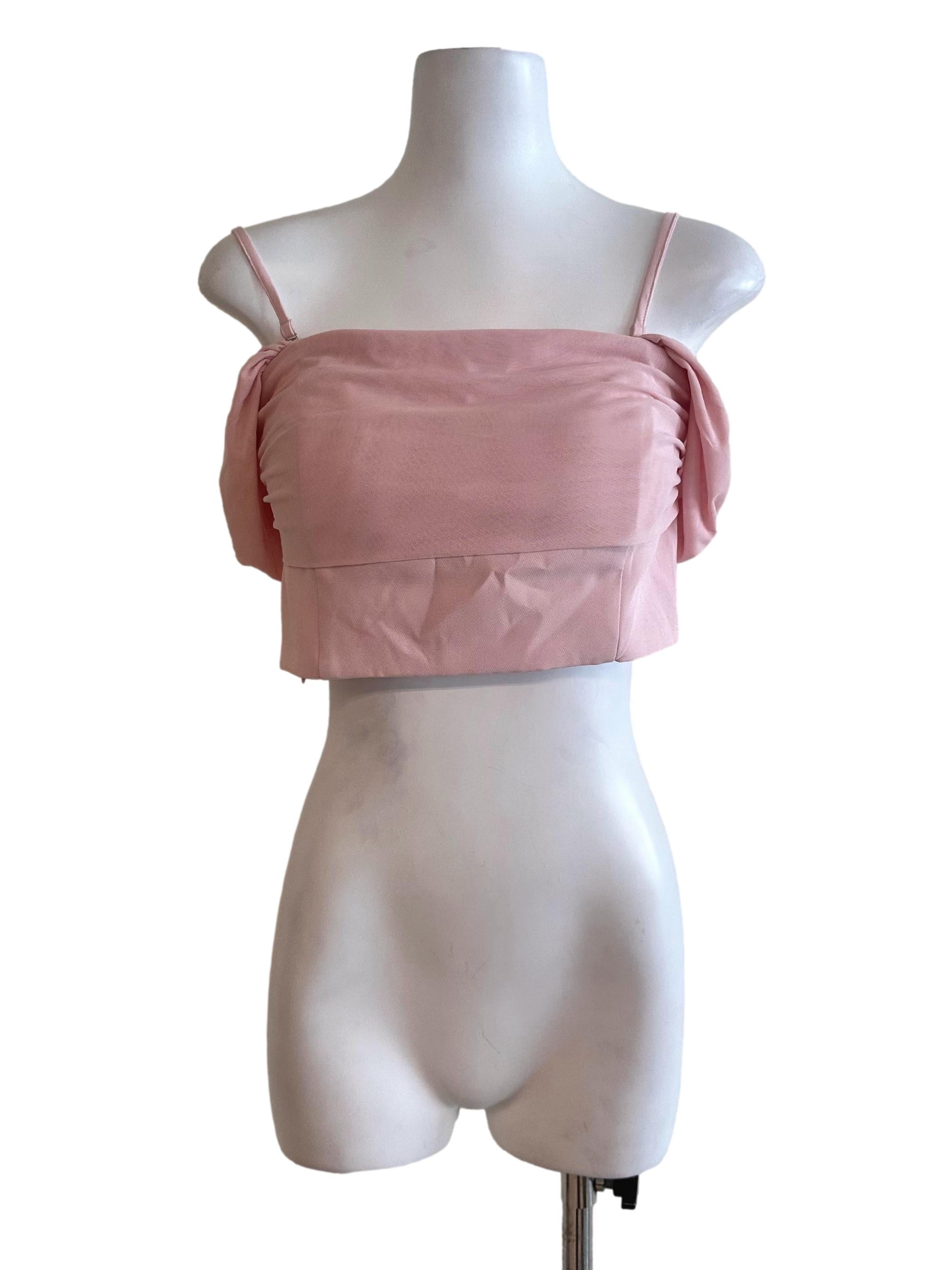 Light Pink Off Shoulder Top