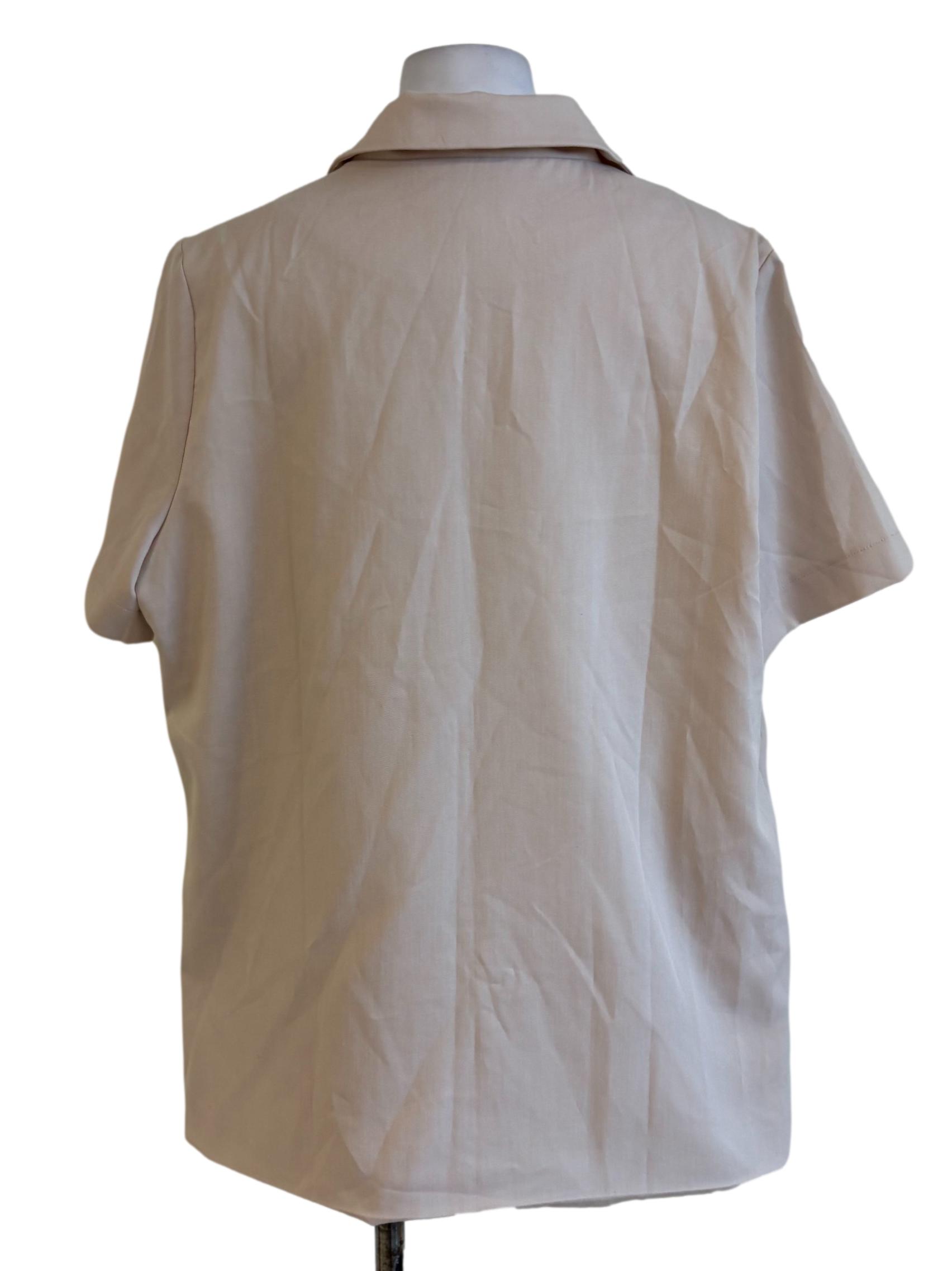 Beige Double Breasted Shirt