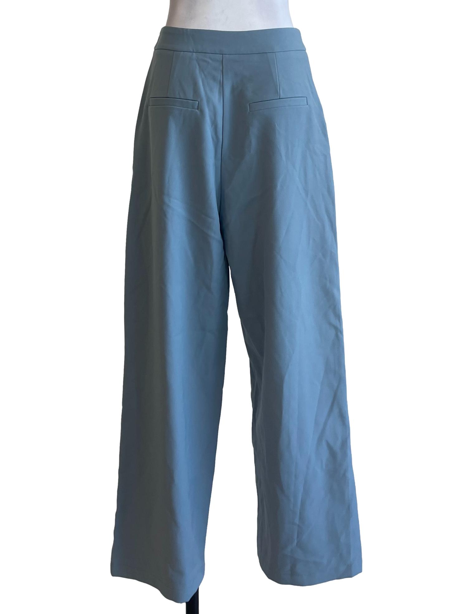 Blue Double Button Pants