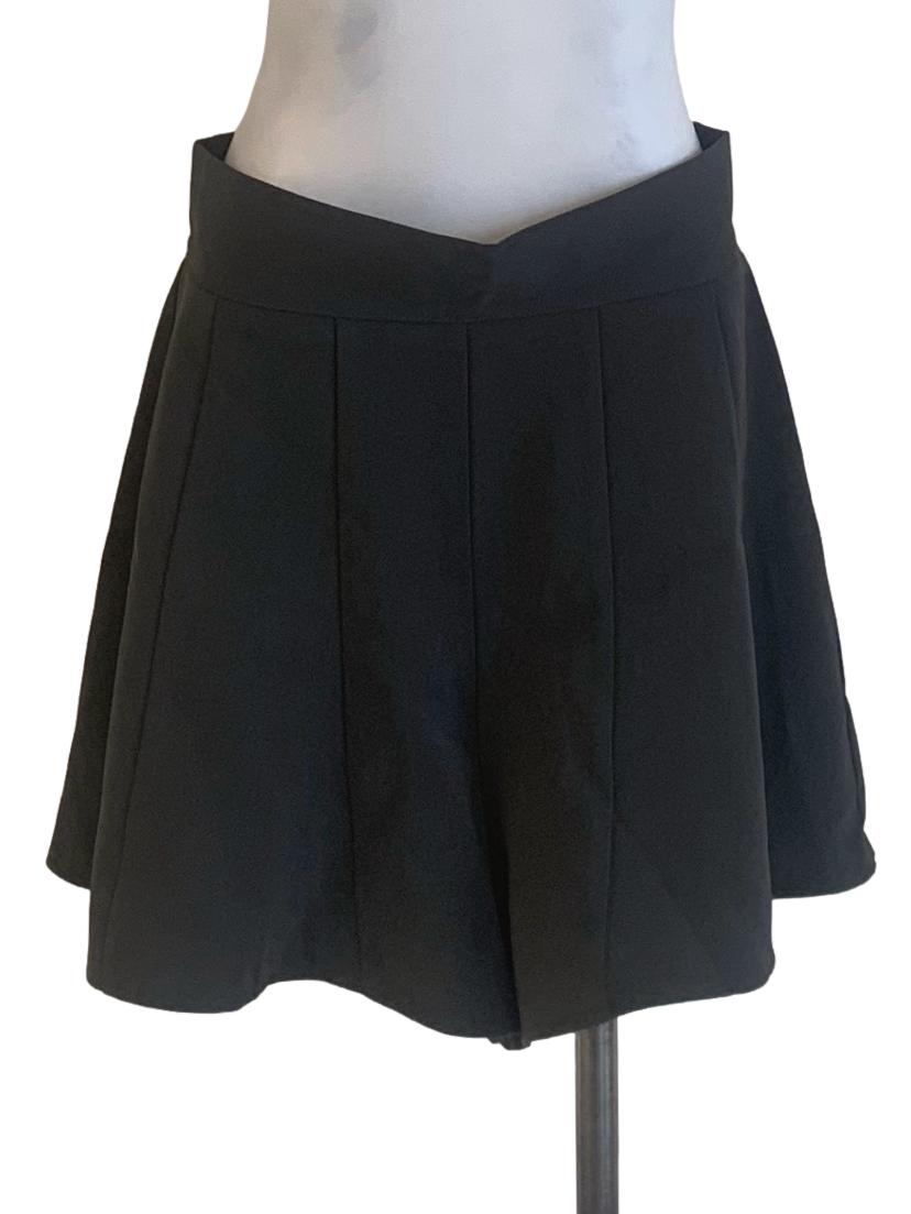 Anchor Grey Flared Shorts