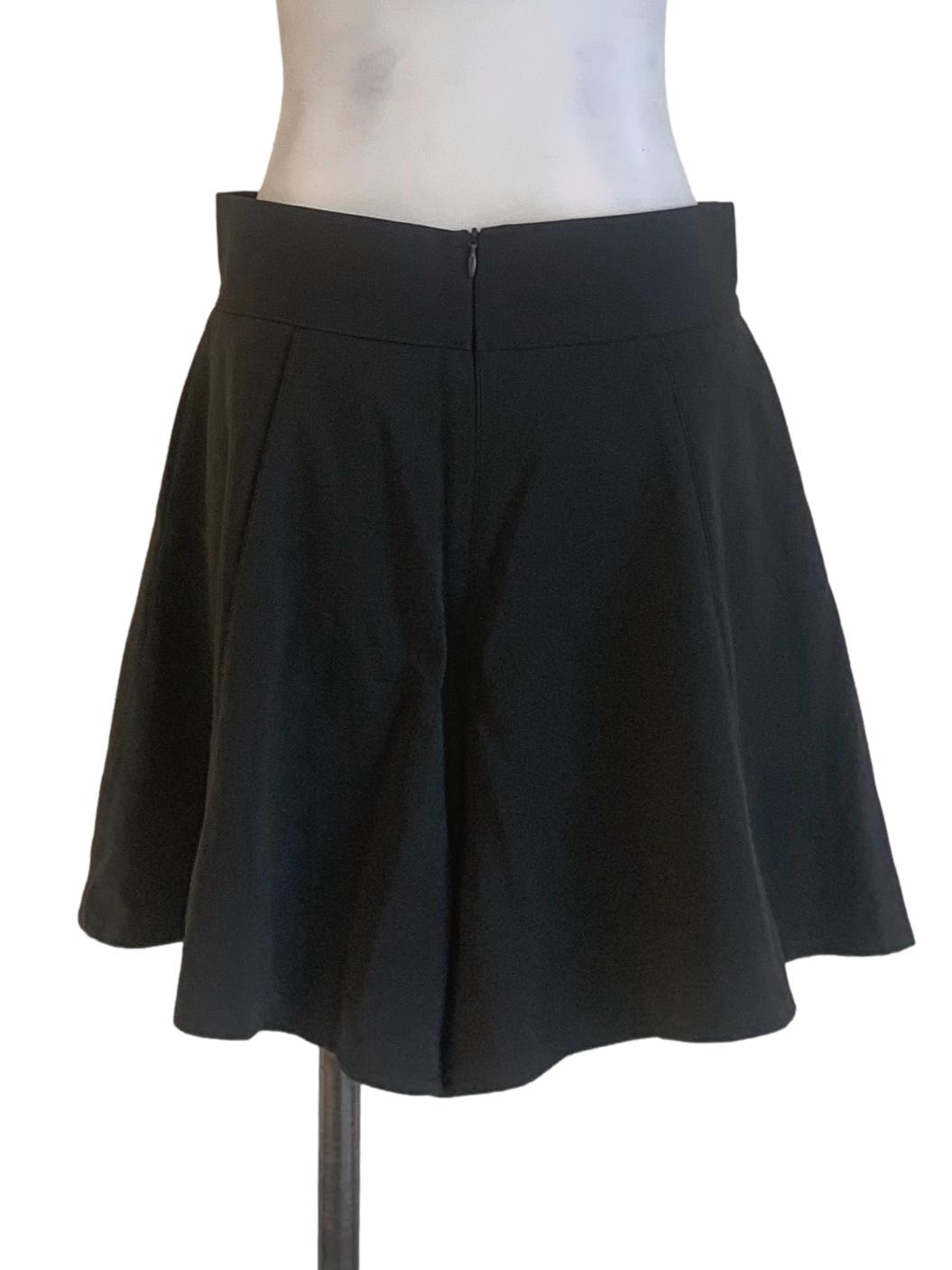 Anchor Grey Flared Shorts