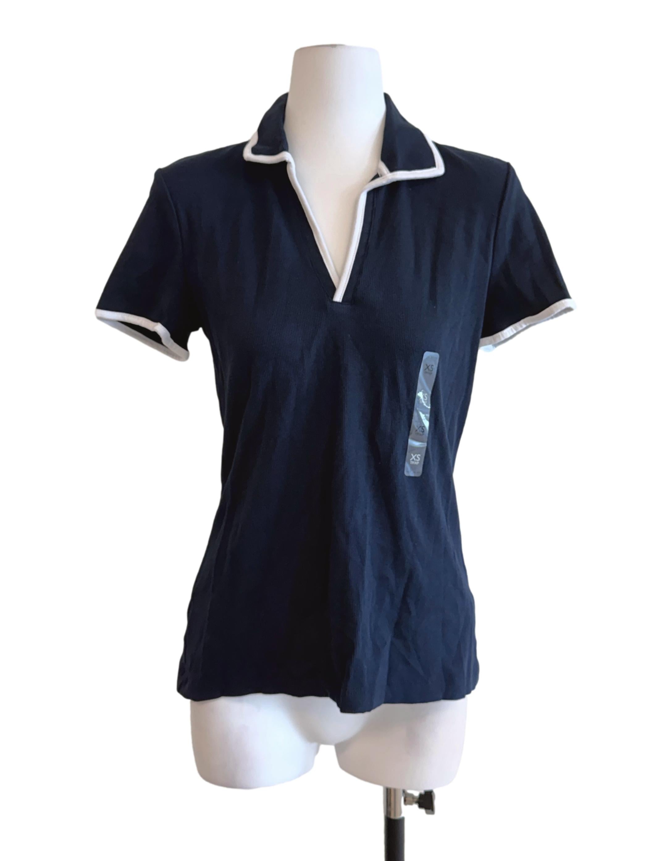 Navy Blue V-Neck T-Shirt