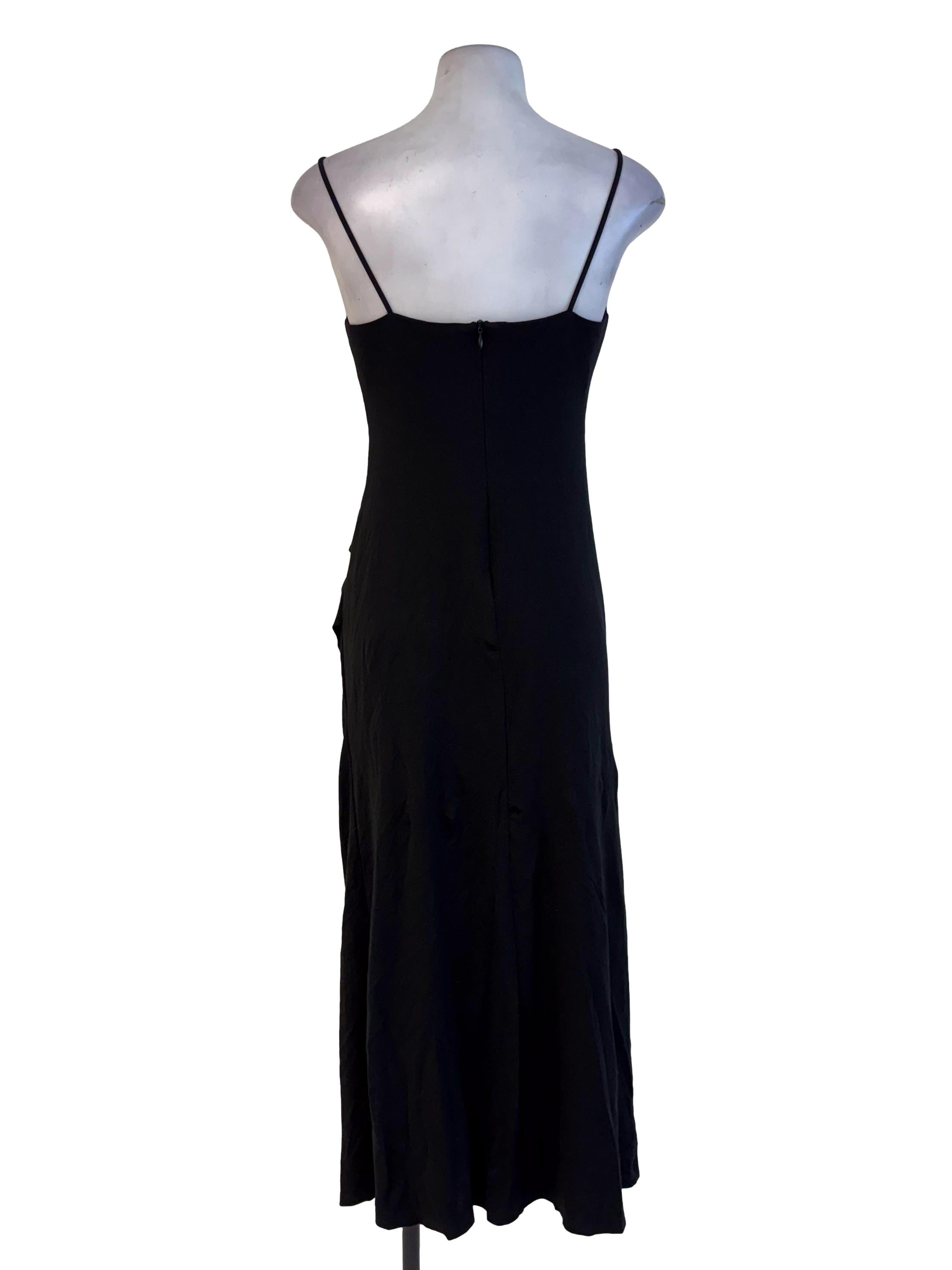 Midnight Black Padded Sleeveless Dress