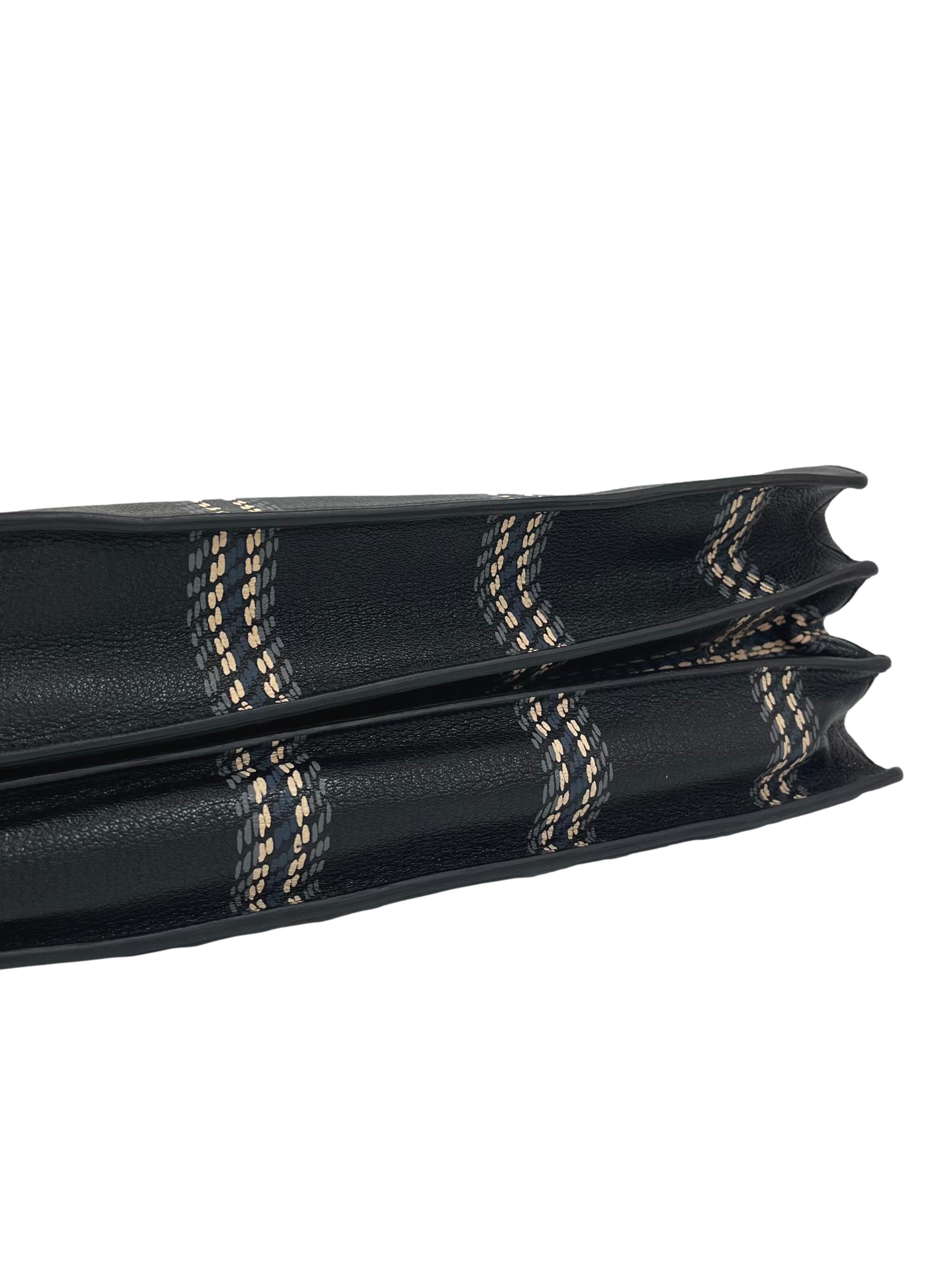 Black With Tweed Print Tote Bag CSN