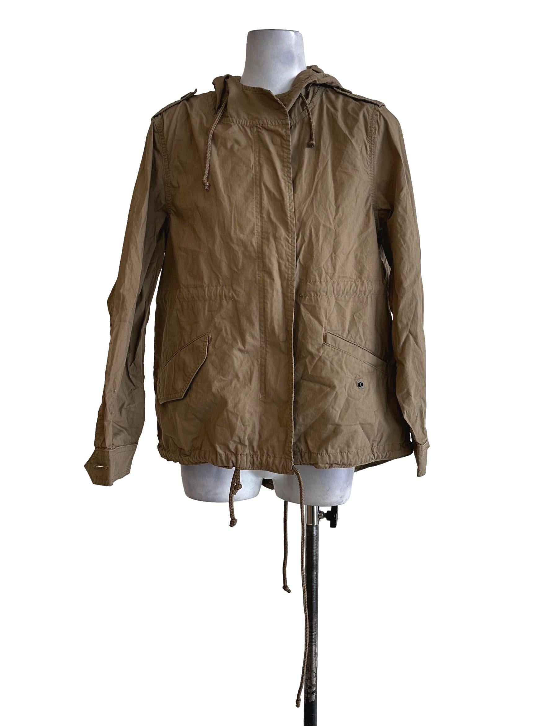 Fawn Beige Parka  Hoodies Jackets