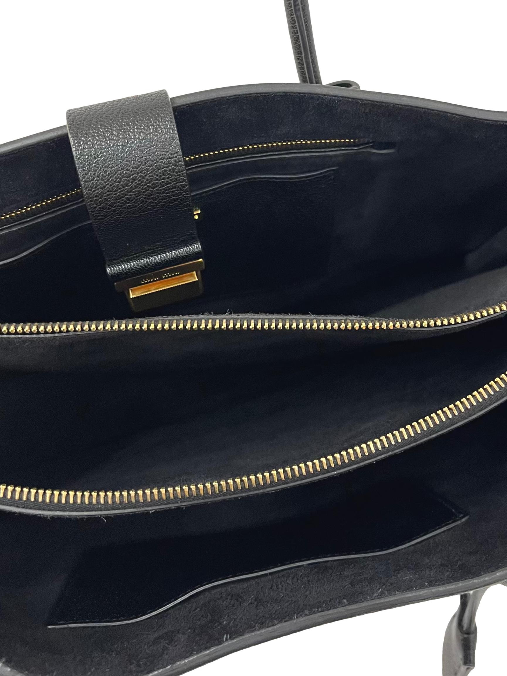 Black With Tweed Print Tote Bag CSN