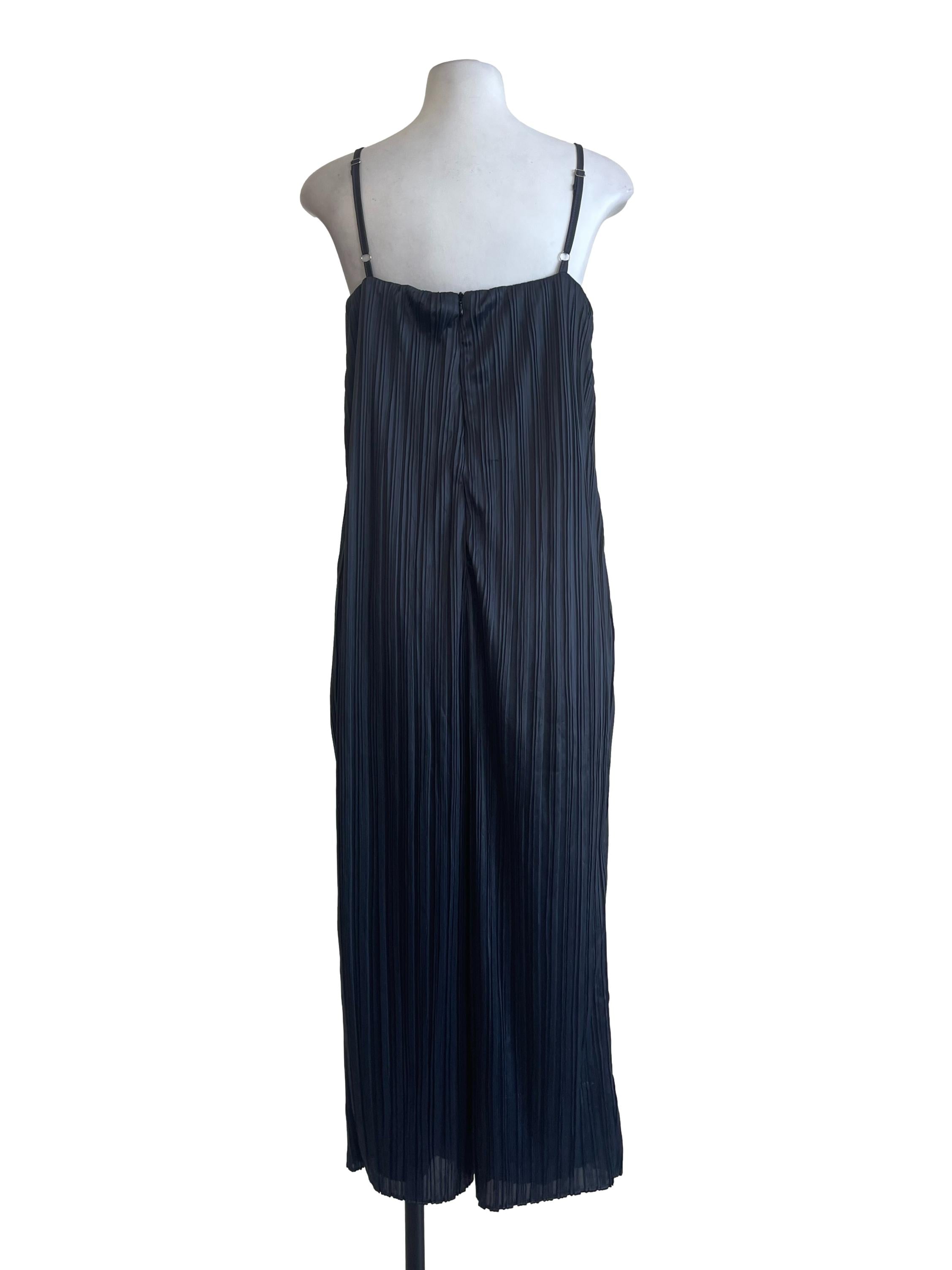 Dark Grey Pleated Jumpsuit
