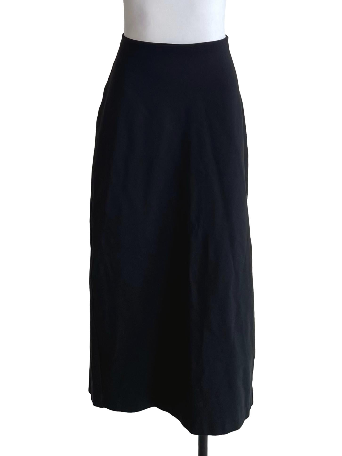 Black Plain Pencil Skirt