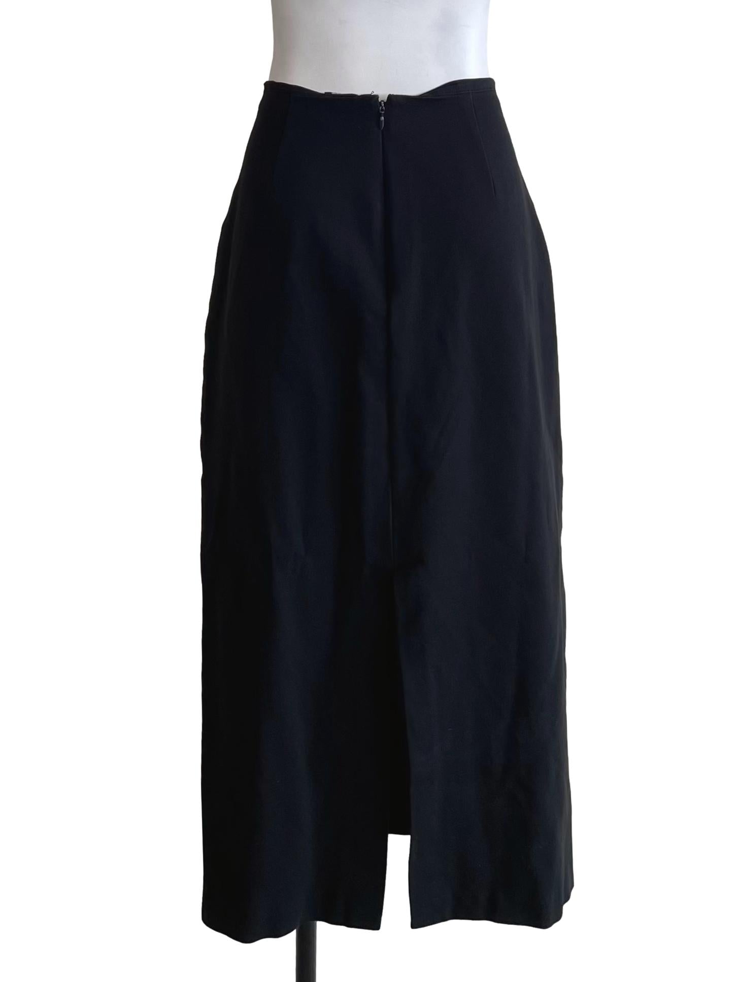 Black Plain Pencil Skirt