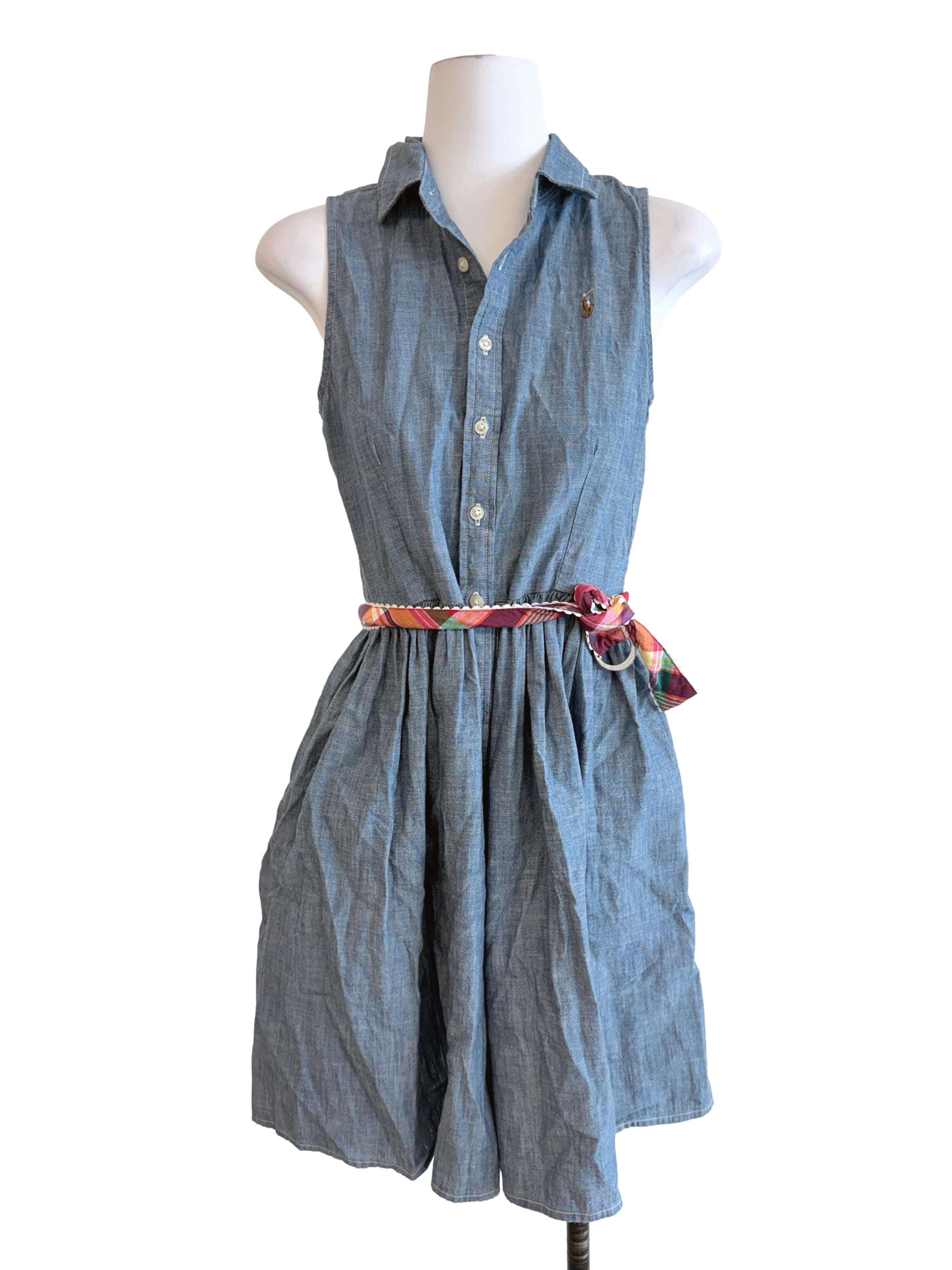 Denim Blue Fully Button Dress