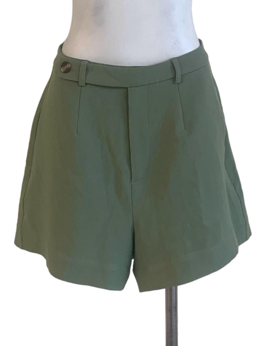 Sage Green Wide Leg Shorts LB