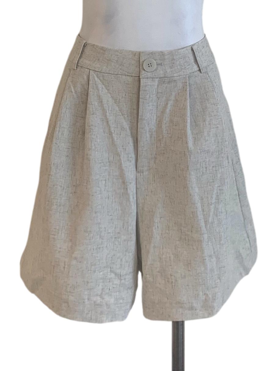 Cloud Grey Structured Shorts LB