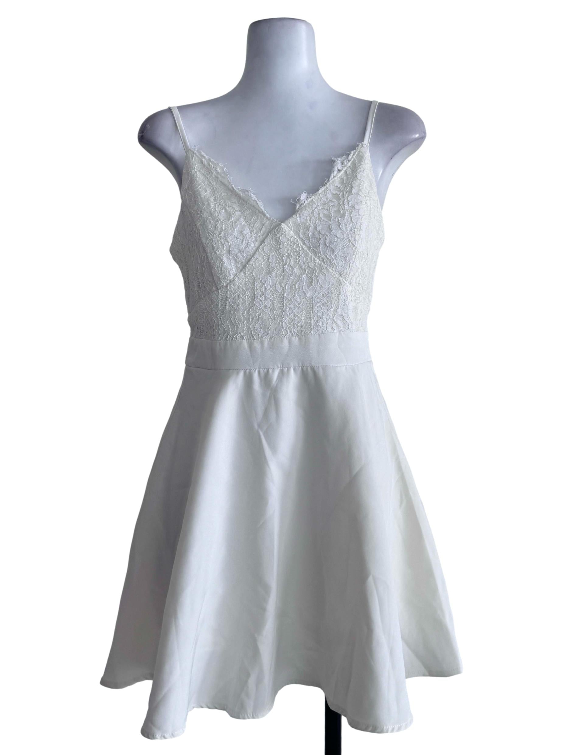 White Laced Rompers