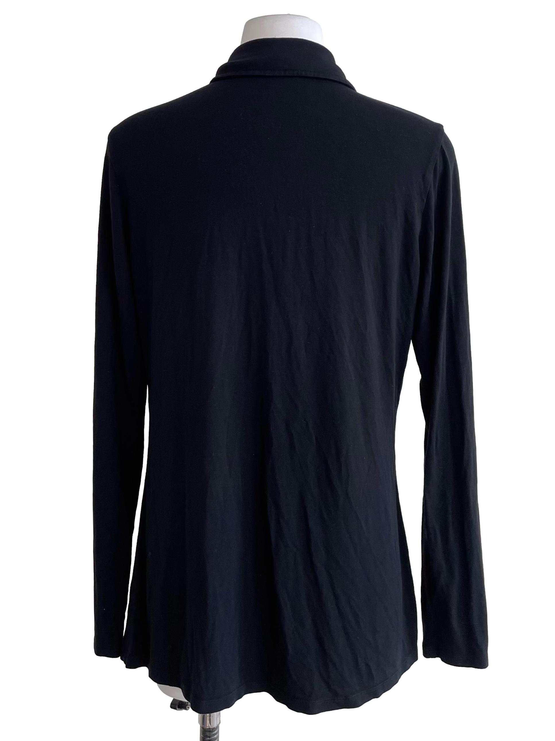 Black Button Down Slim Shirt