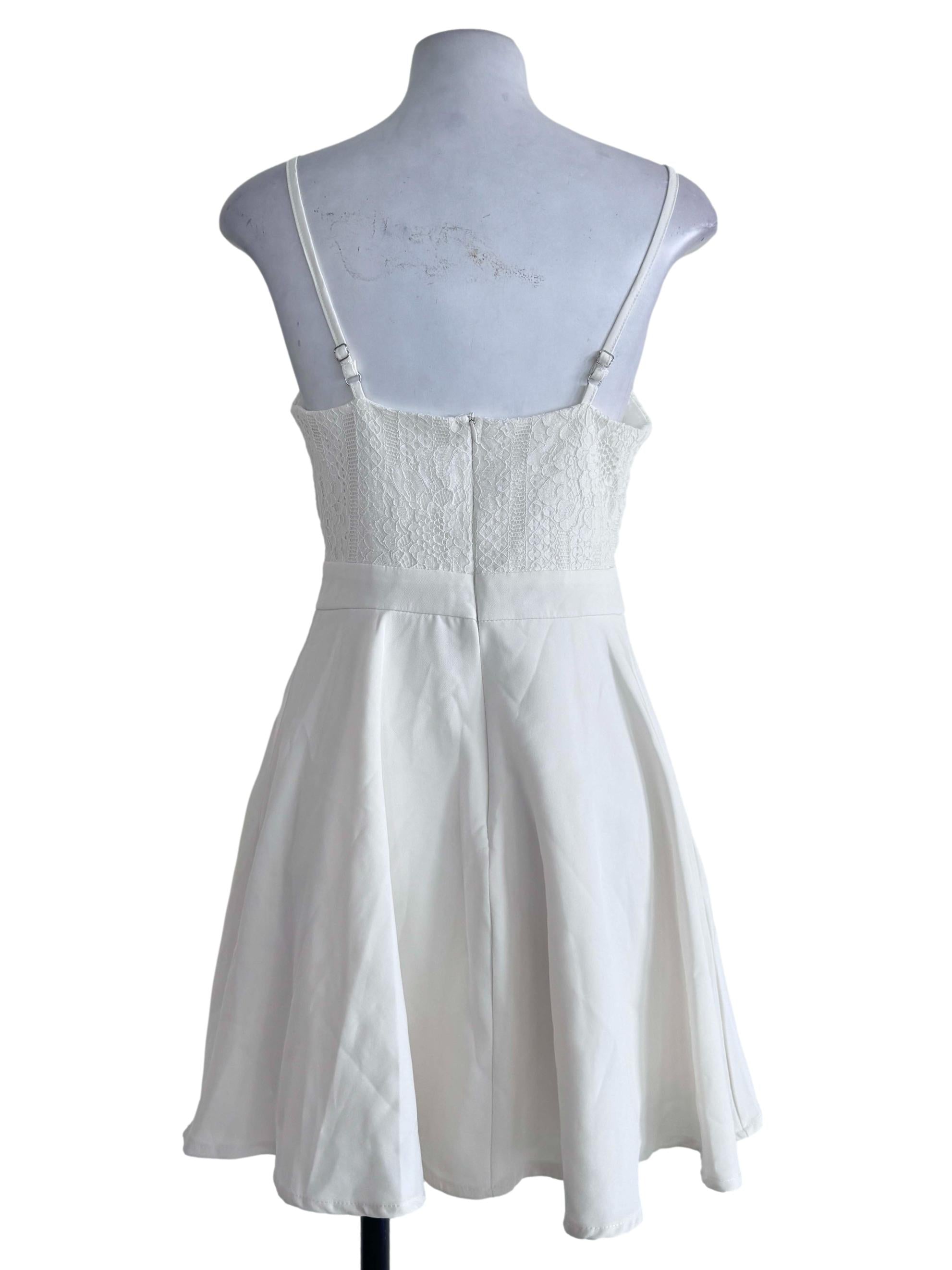White Laced Rompers
