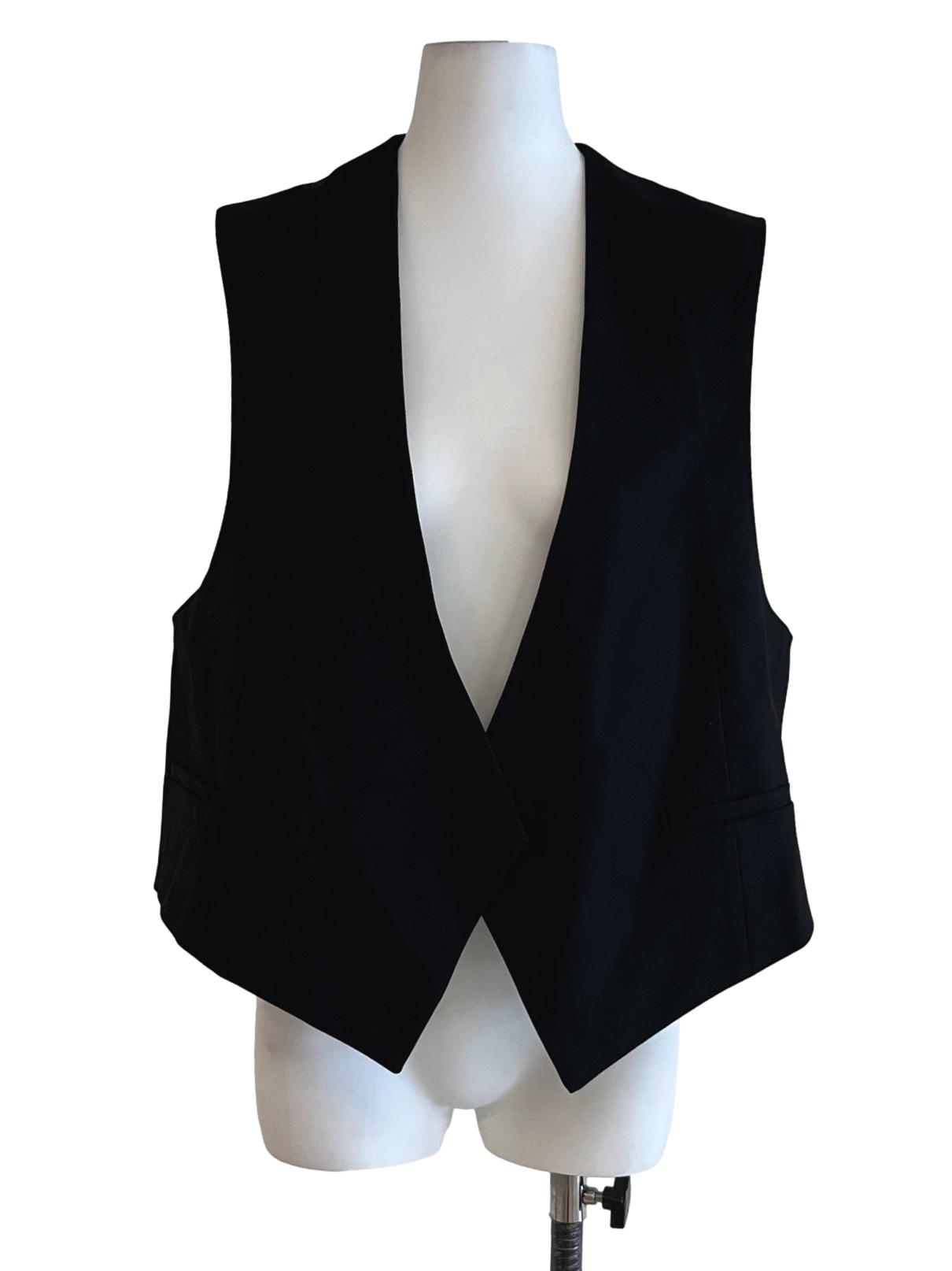 Black V-Neck Vest